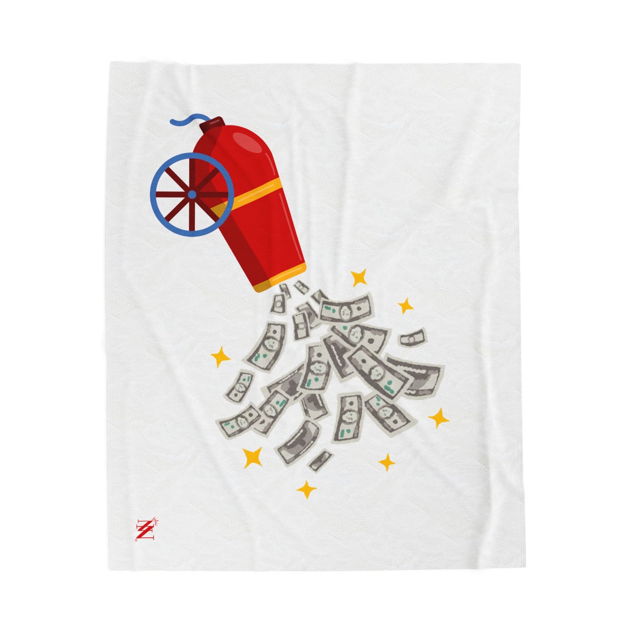 Money Shot Cannon Emoji | Mix & Match Velveteen Fun-Flirty Lovers’ Blankets