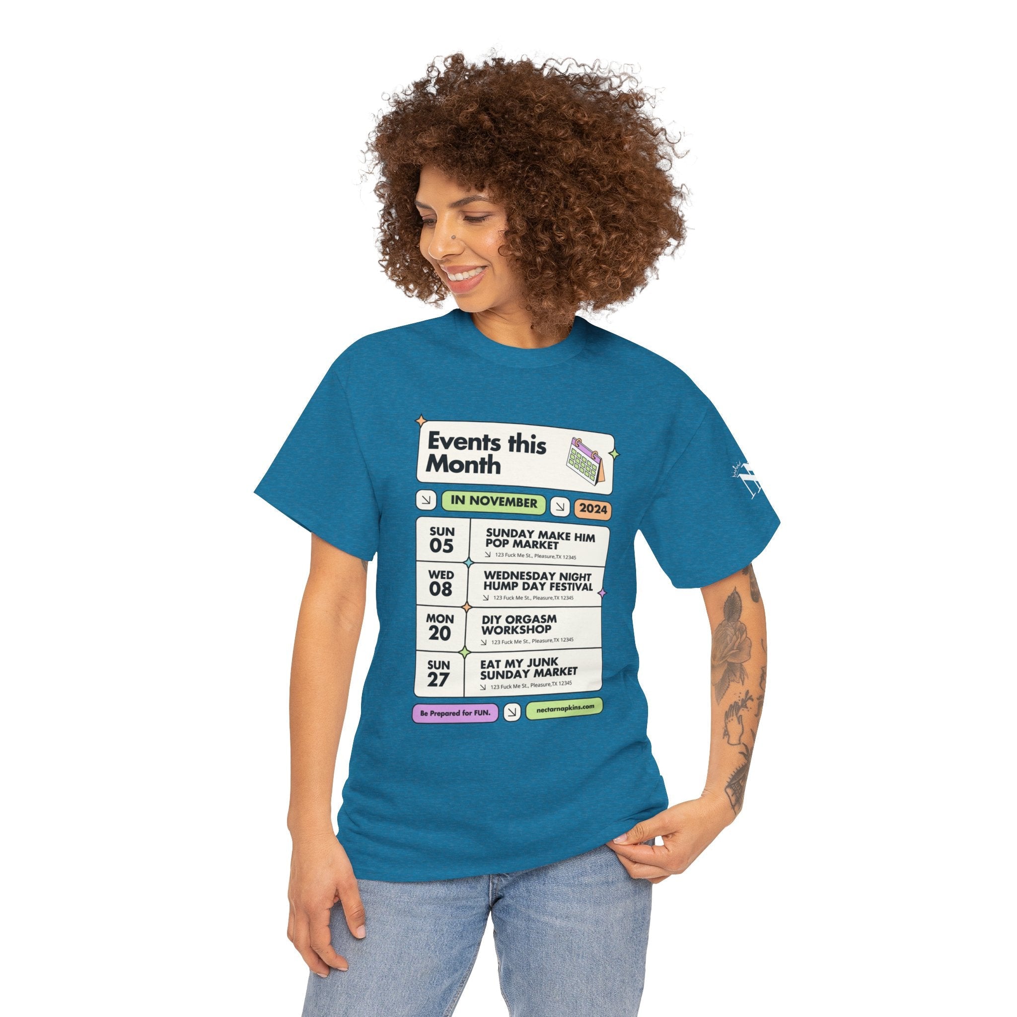 Events this Month | Mix & Match 100% Cotton Unisex Fun-Flirty Lovers’ Tees