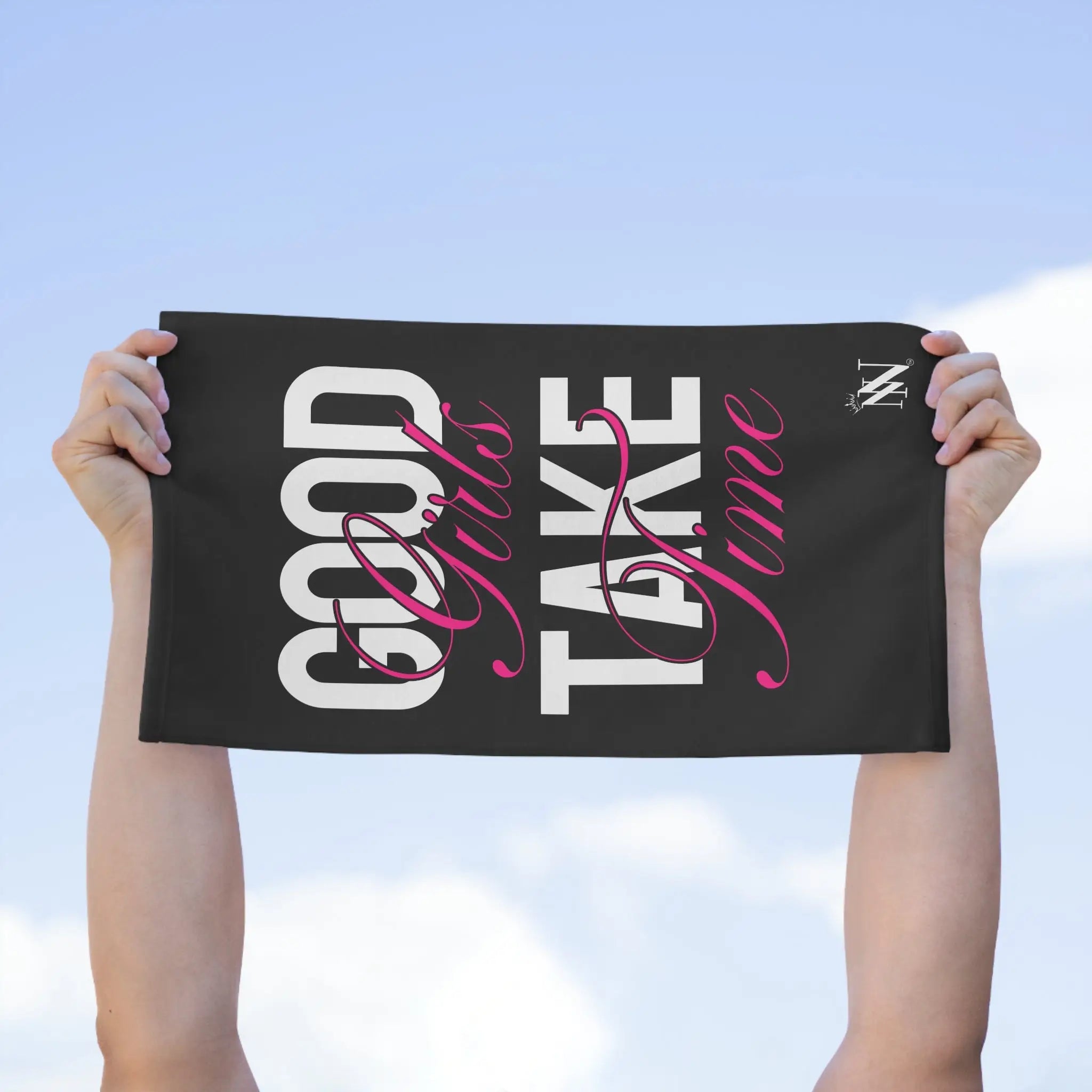 Good Girls Take Time | Mix & Match Soft Fun-Flirty Lovers’ Towels