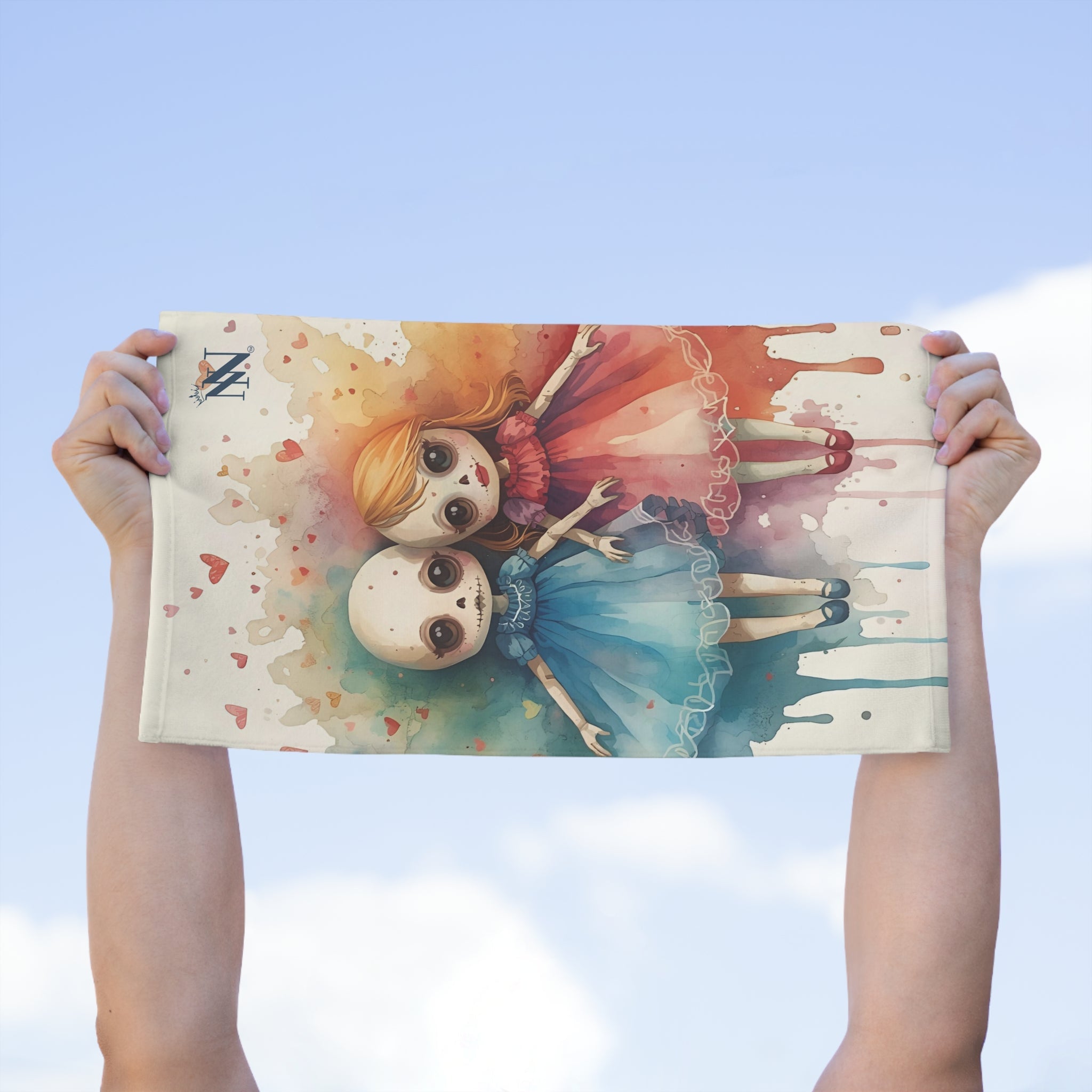 I Just Love Her Dolls Print | Mix & Match Soft Fun-Flirty Lovers’ Towels