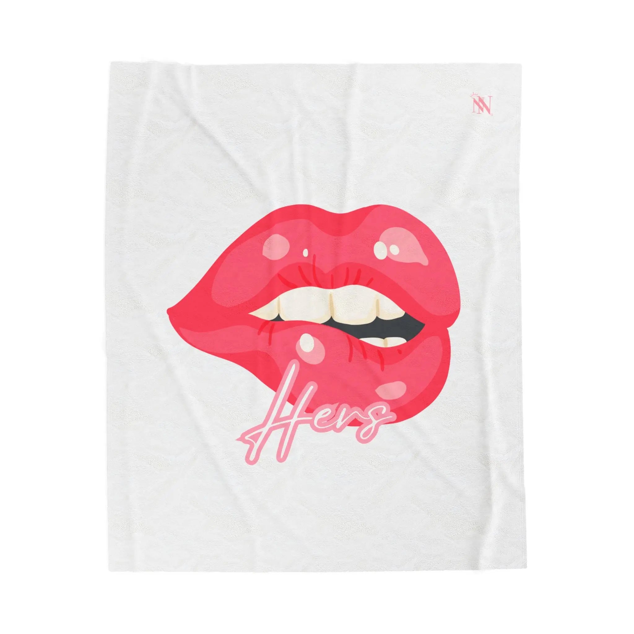 Hers Biting Lip Romantic Gifts Love Blanket