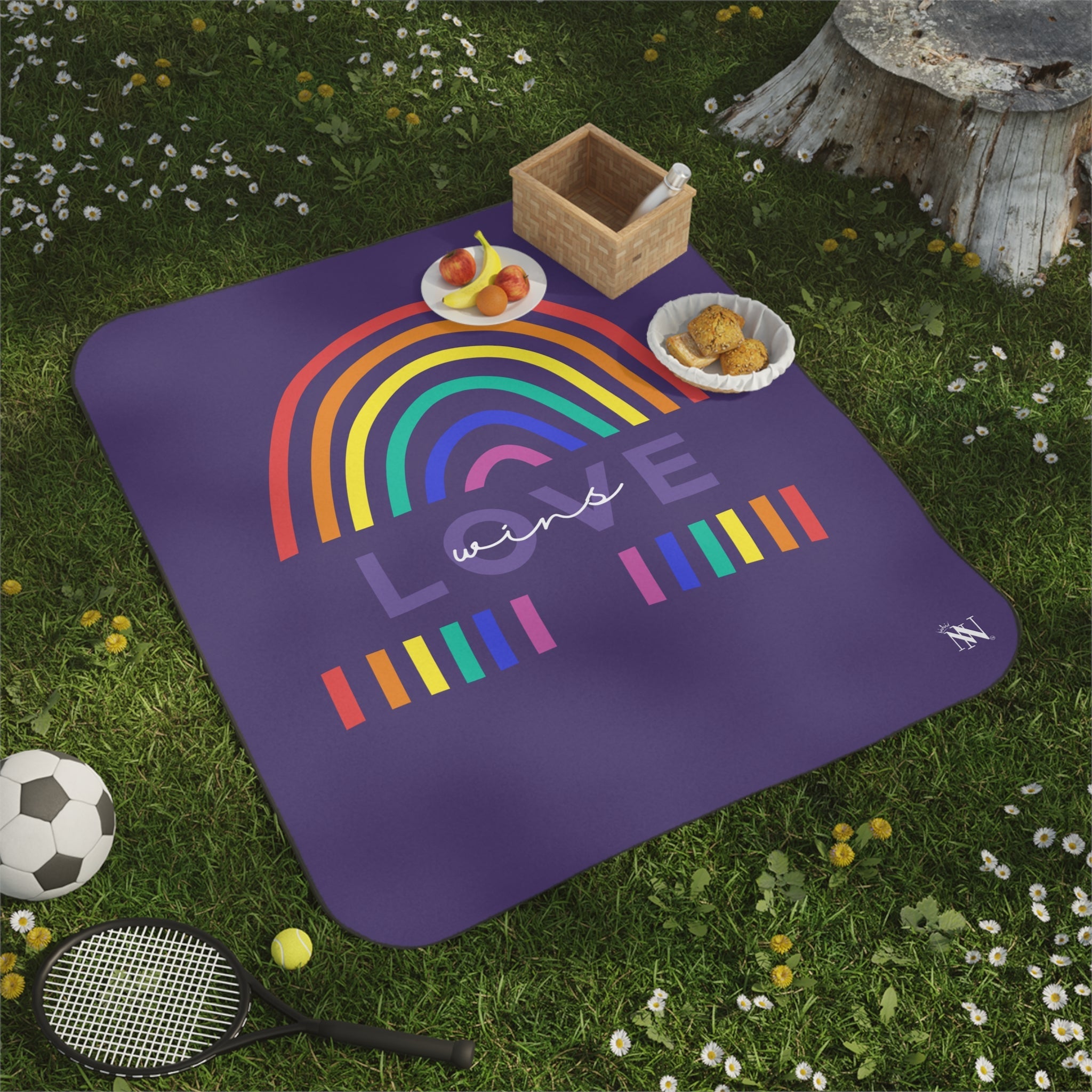 Love Wins Rainbow | Mix Match Fun-Flirty Lovers’ Water-Resistant Blankets