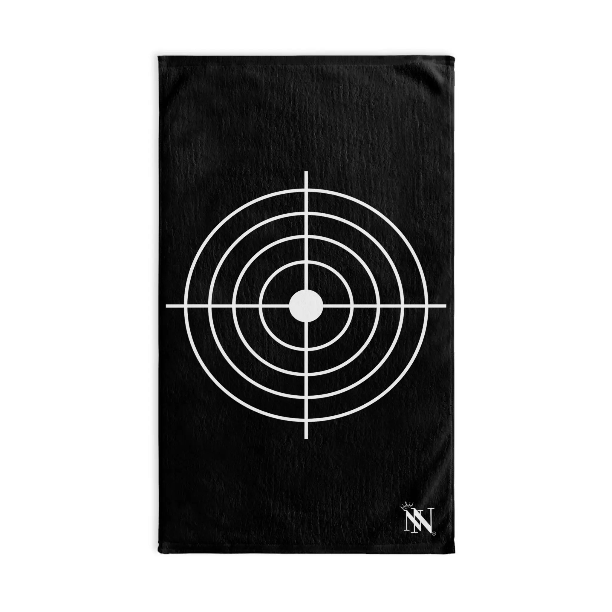 XL White Bullseye Target Crosshairs | Mix & Match Classic Fun-Flirty Lovers’ Towels