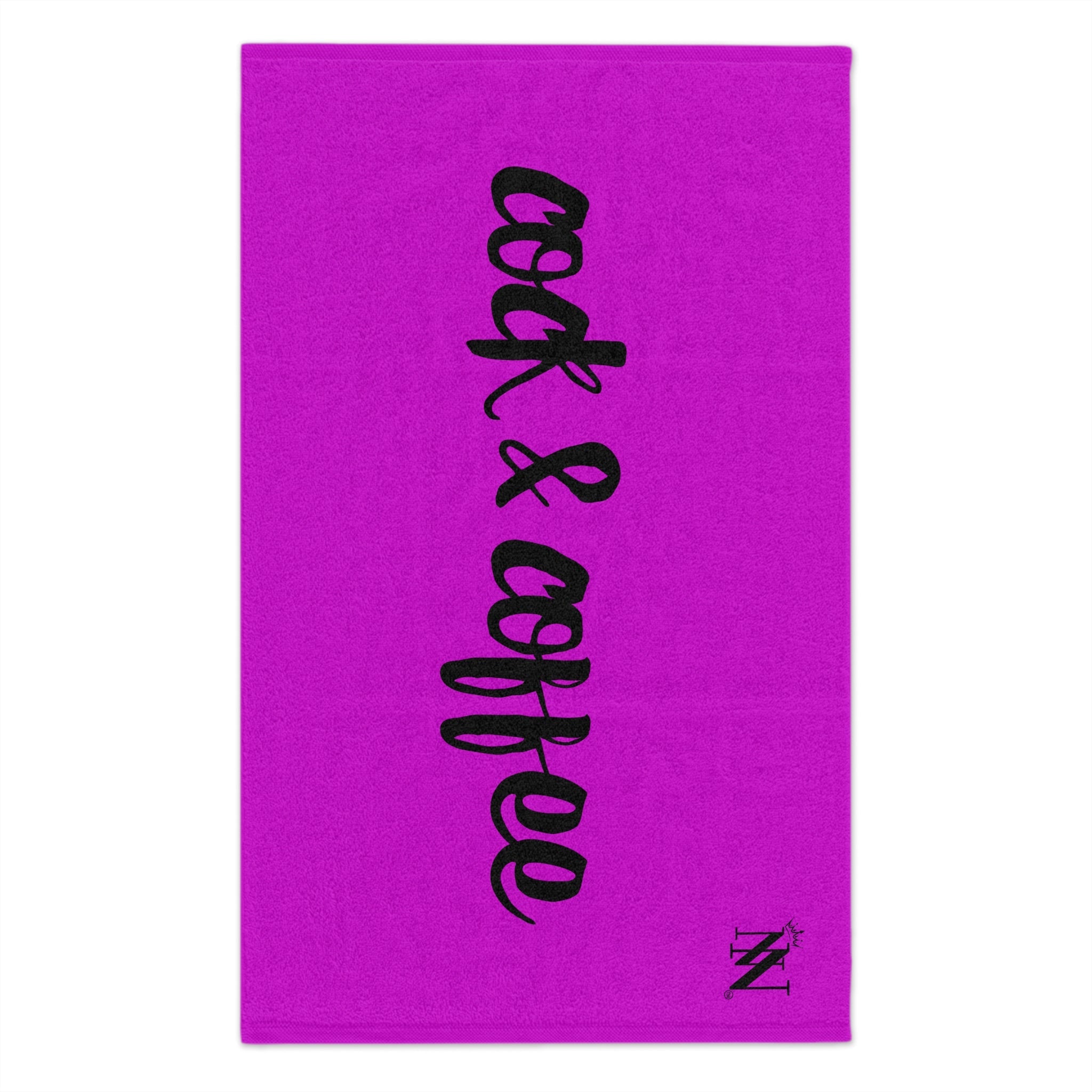 Cock & Coffee Bright Purple | Mix & Match Soft Fun-Flirty Lovers’ Towels