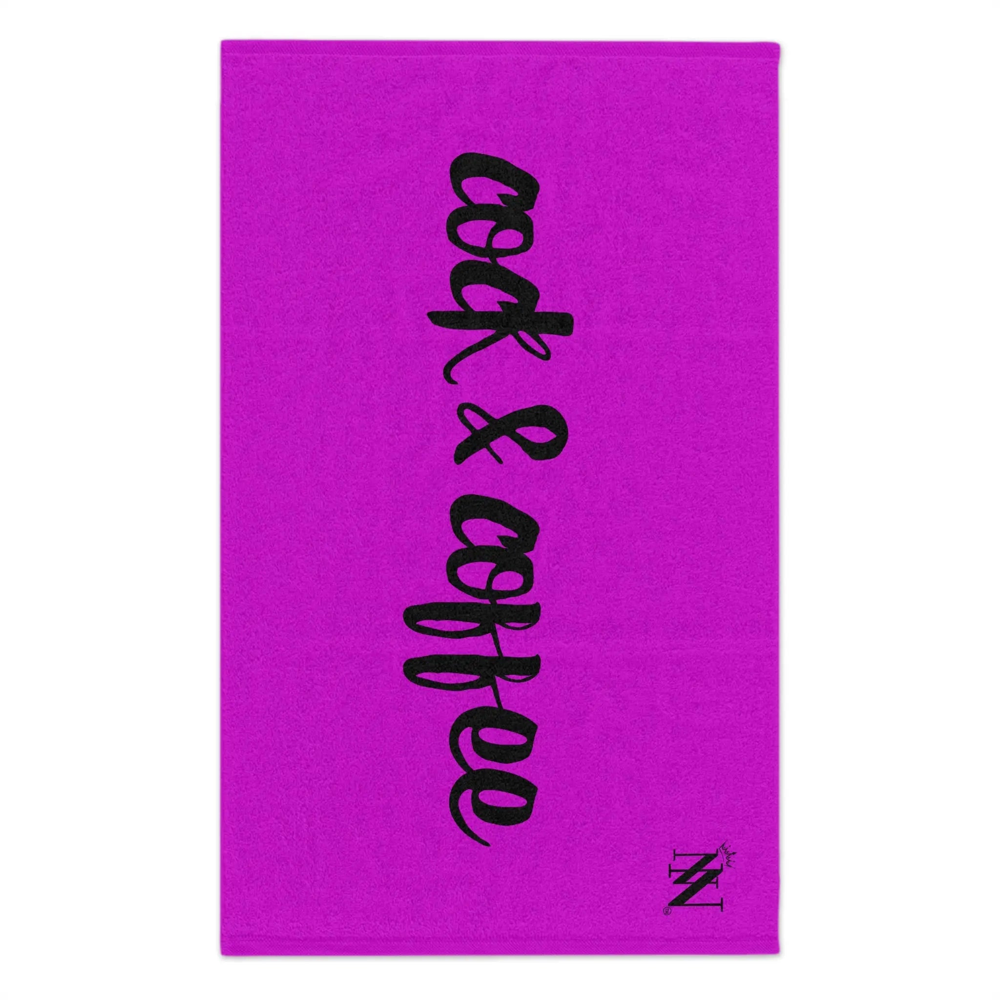 Cock & Coffee Bright Purple | Mix & Match Soft Fun-Flirty Lovers’ Towels