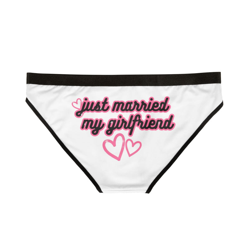 Just Married My Girlfriend Matching Sexy Flirty Women’s Gifts Briefs Panty