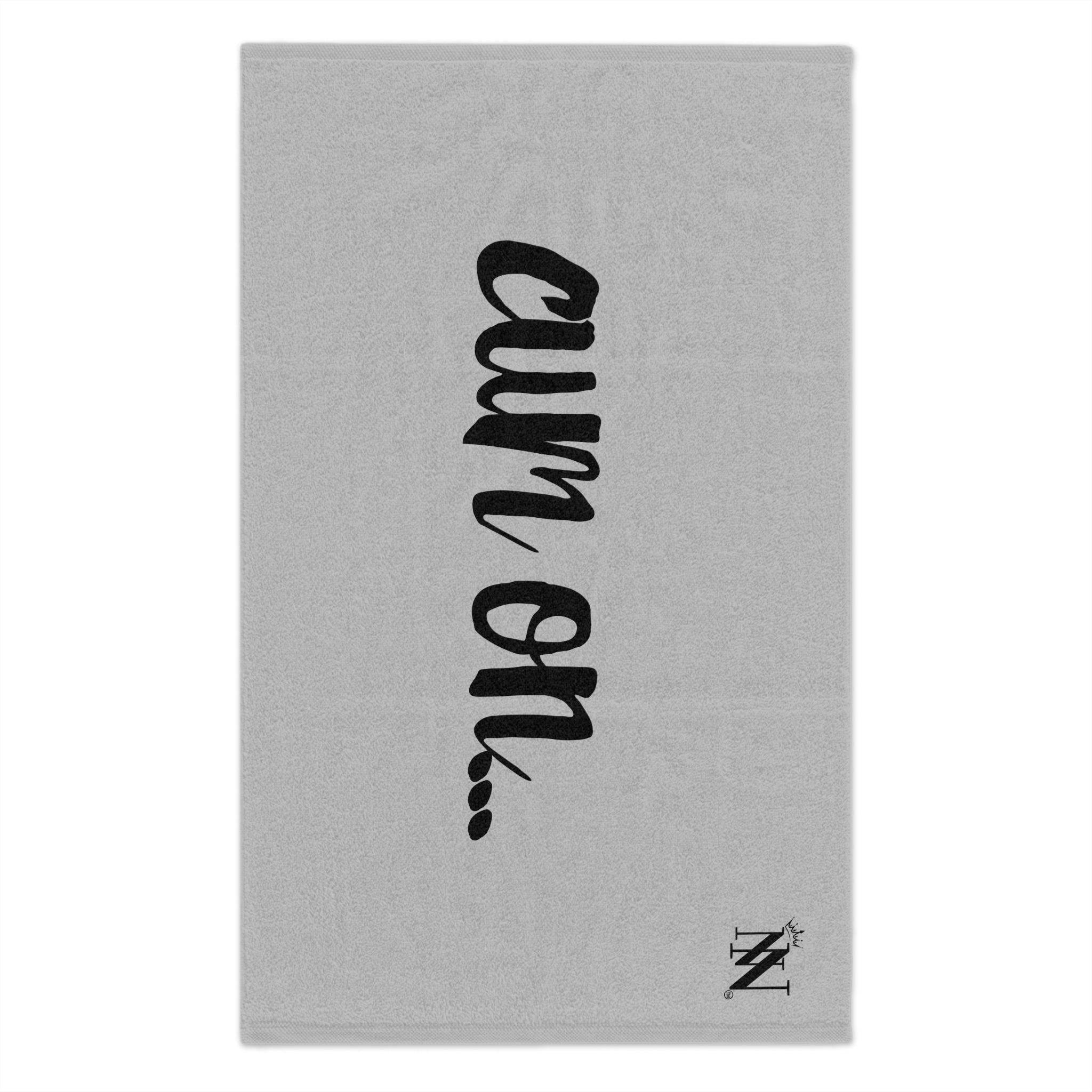 Cum On... Silver | Mix & Match Soft Fun-Flirty Lovers’ Towels