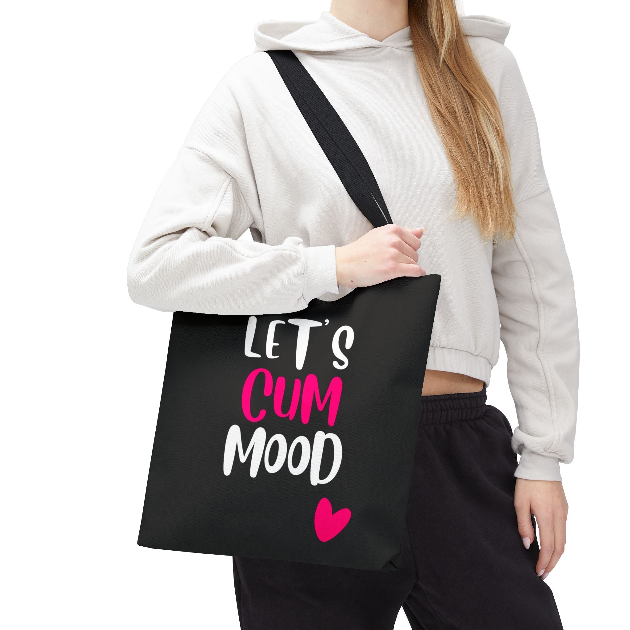 Letās Cum Mood Hearts Tote Bag