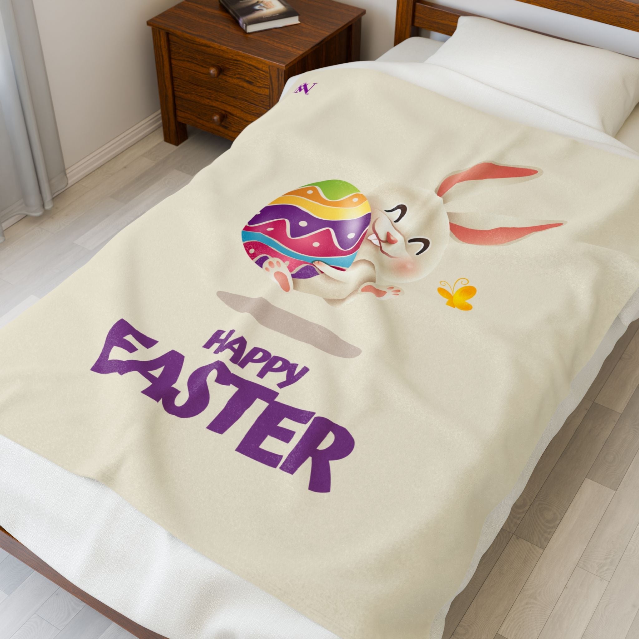Happy Easter Bunny | Mix & Match Velveteen Fun-Flirty Lovers’ Blankets