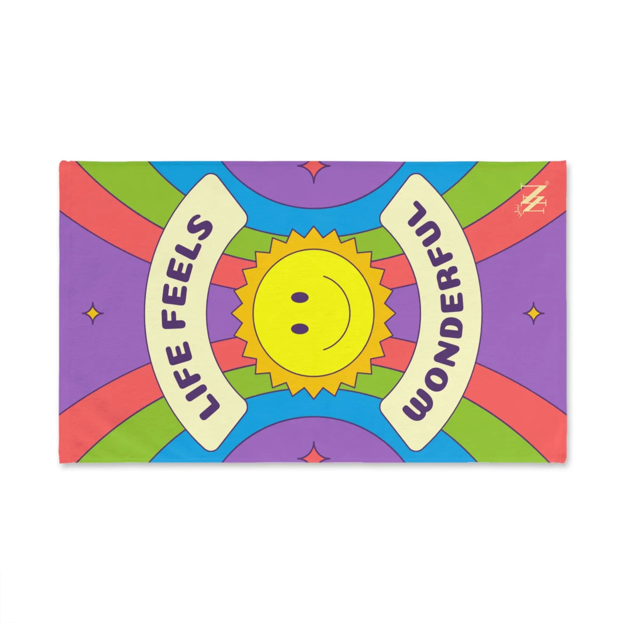 Life Feels Wonderful Retro Cum Towel