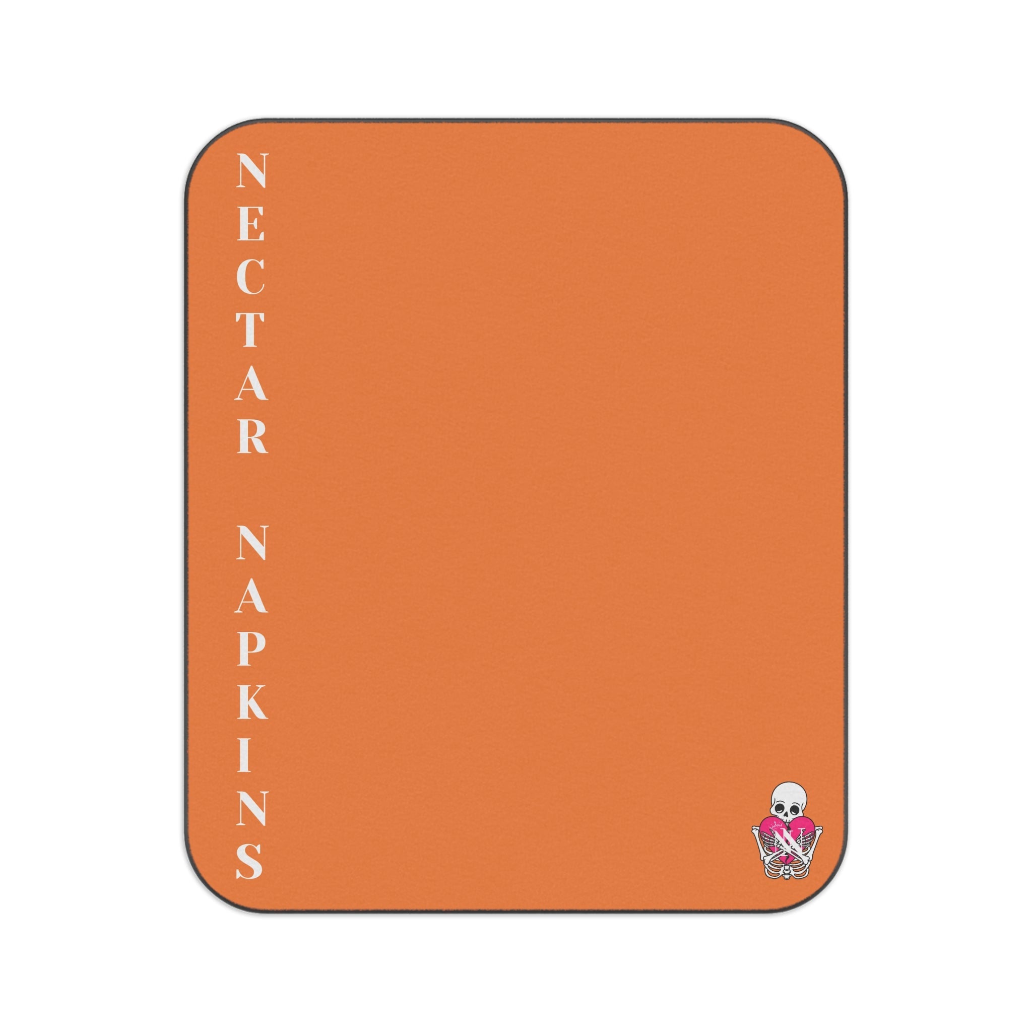 Nectar Napkins Brand Crusta Bright Orange Water-Resistant Sex Blanket