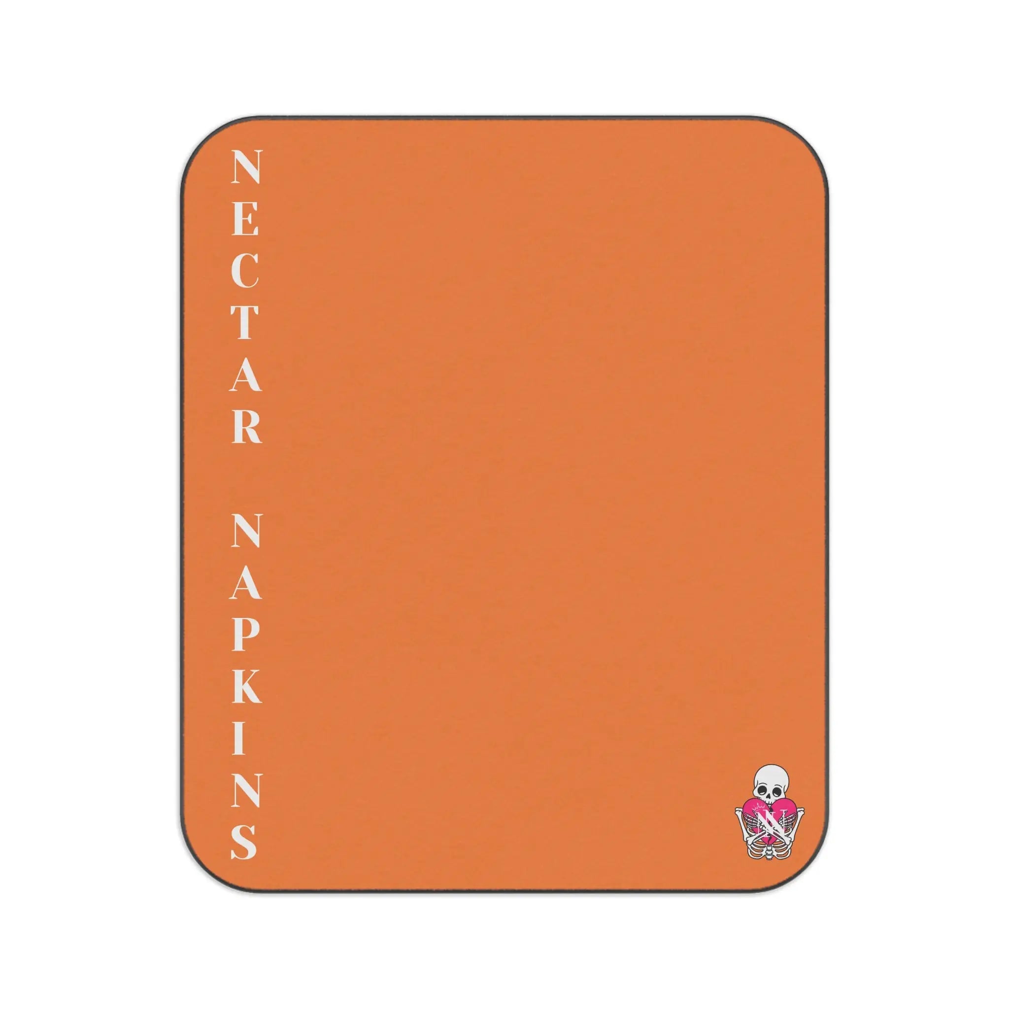 Nectar Napkins Brand Crusta Bright Orange Water-Resistant Sex Blanket