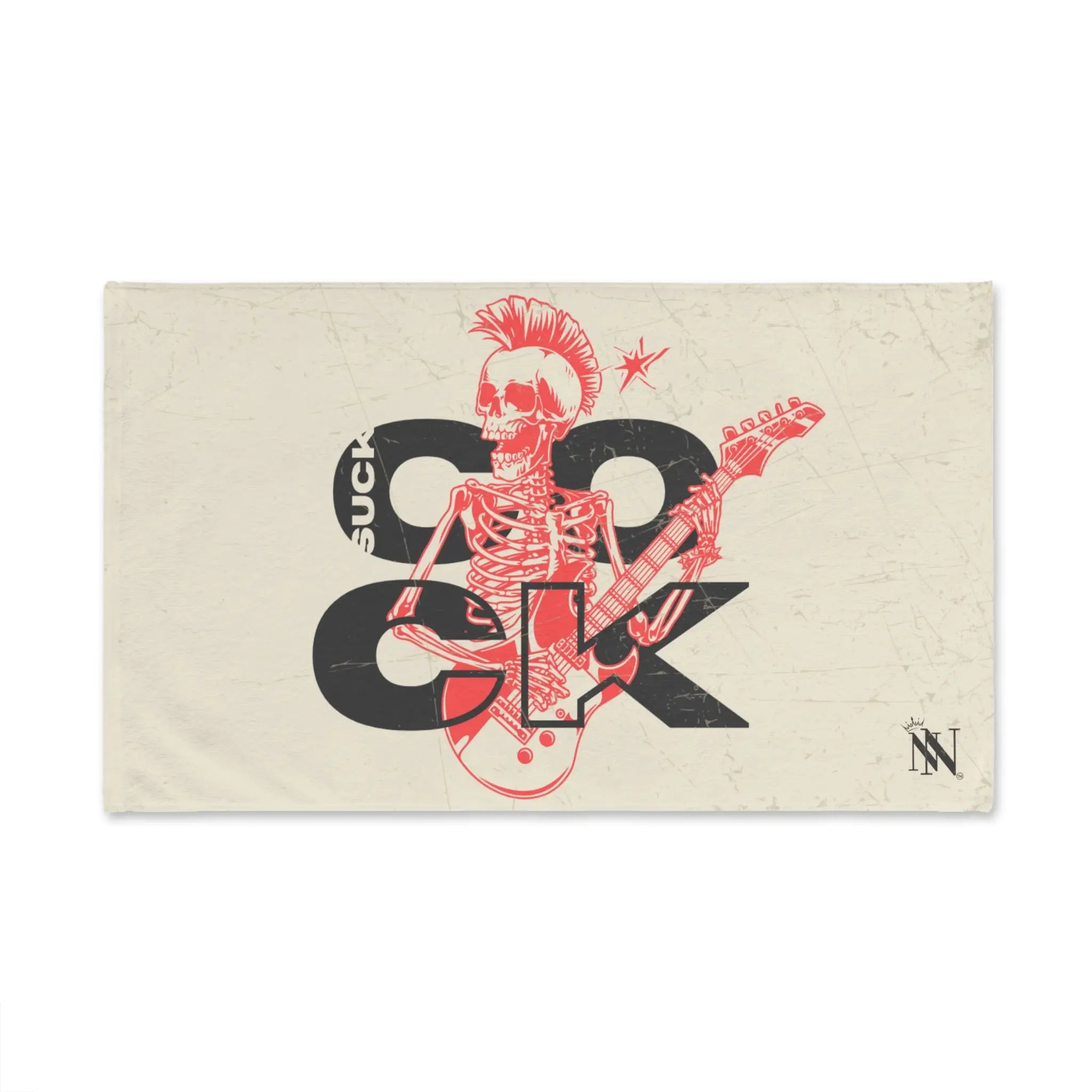 Suck Cock Skull Rocker Cum Towel
