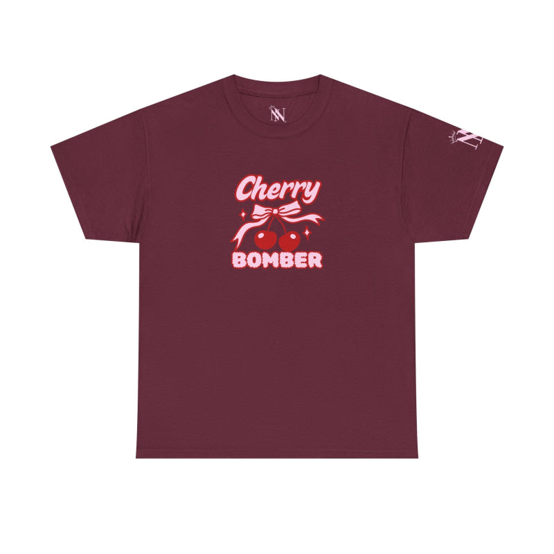 Cherry Bomber | Mix & Match Cotton Unisex Fun-Flirty Lovers’ T-Shirts