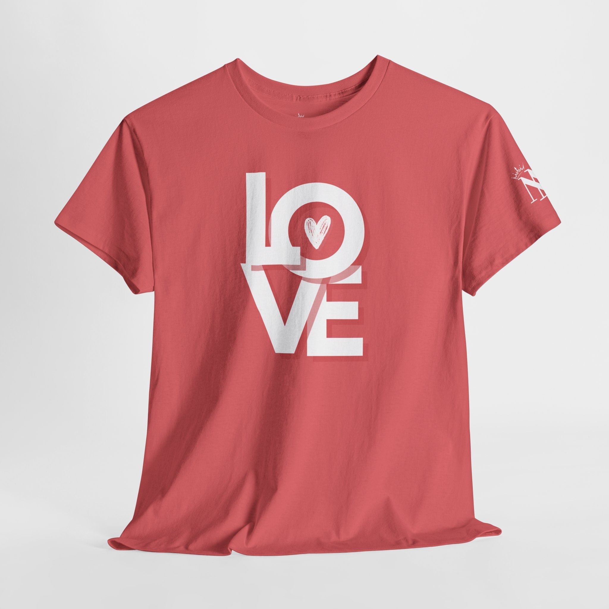 Block Letter Love Heart Sex Gifts for Her Graphic T-Shirt