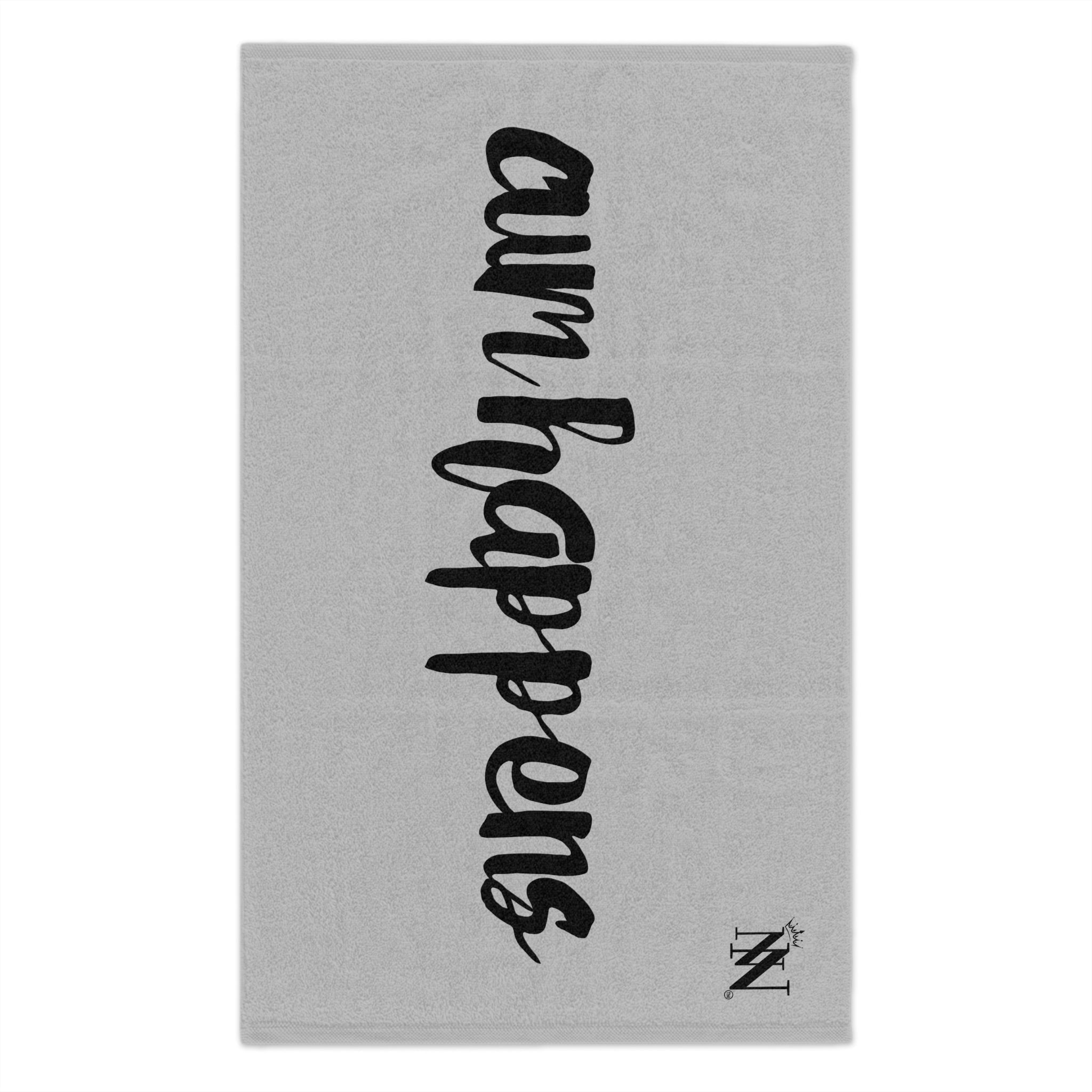 Cum Happens Silver | Mix & Match Soft Fun-Flirty Lovers’ Towels