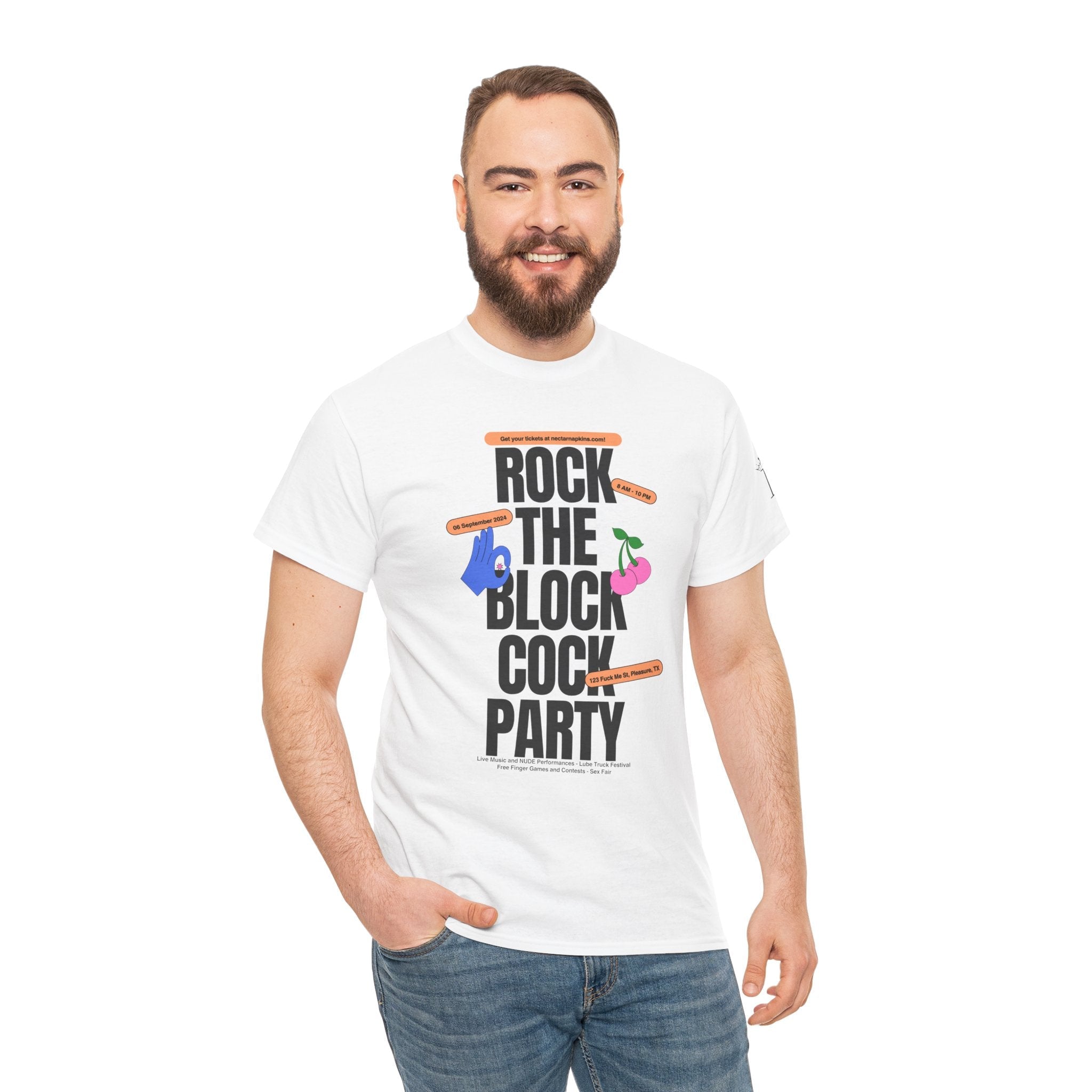 Rock The Block Cock Party | Mix & Match 100% Cotton Unisex Fun-Flirty Lovers’ Tees