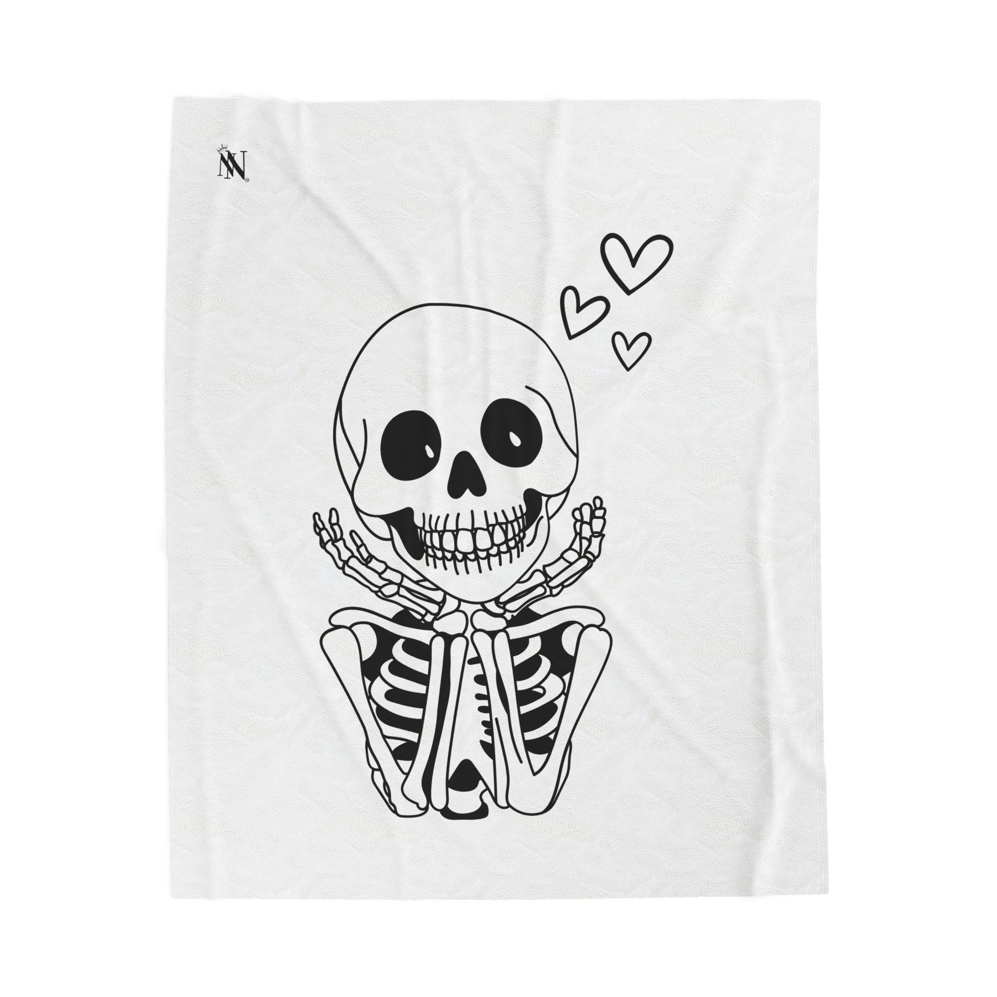 So In Love Skeleton | Mix & Match Velveteen Fun-Flirty Lovers’ Blankets