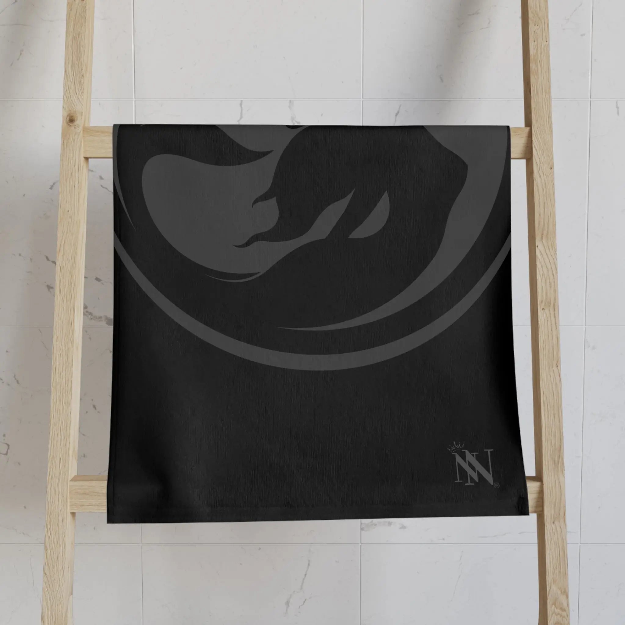 Mermaid Eclipse Black Cum Towel