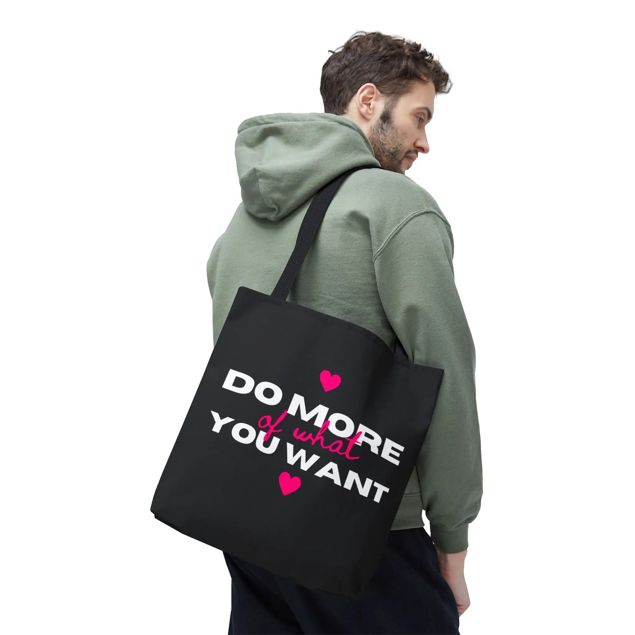 Do More of What You Want Hearts Tote Bag