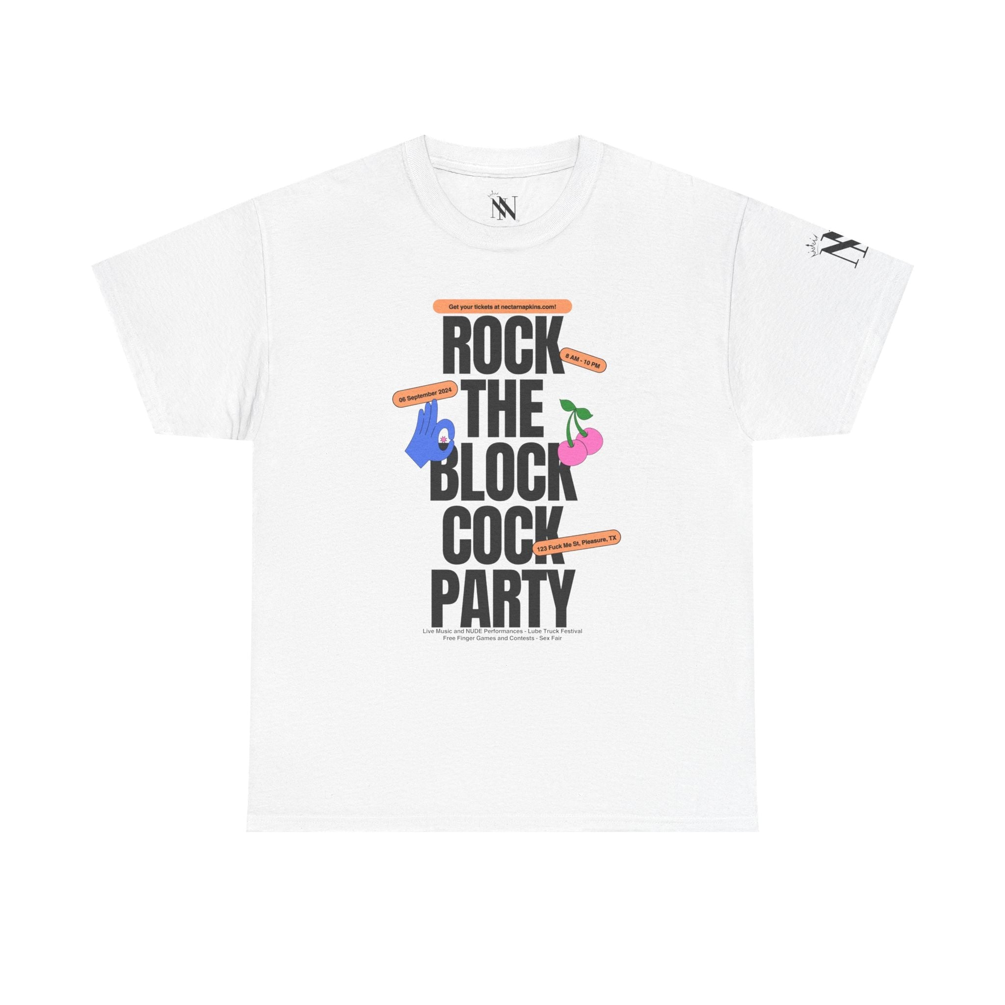Rock The Block Cock Party | Mix & Match 100% Cotton Unisex Fun-Flirty Lovers’ Tees