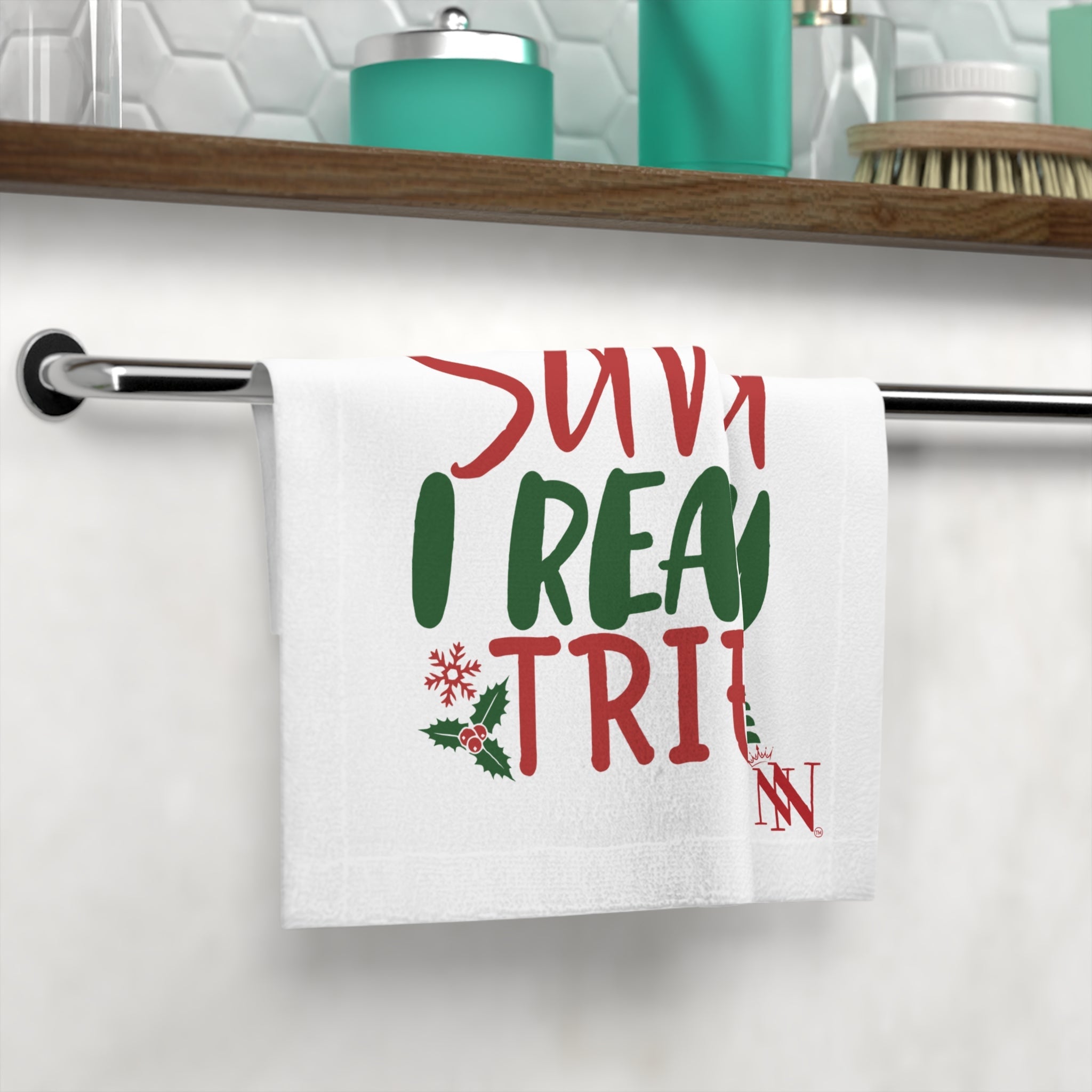 Dear Santa I Really Tried | Mix & Match Lils’ Fun-Flirty Lovers’ Towels