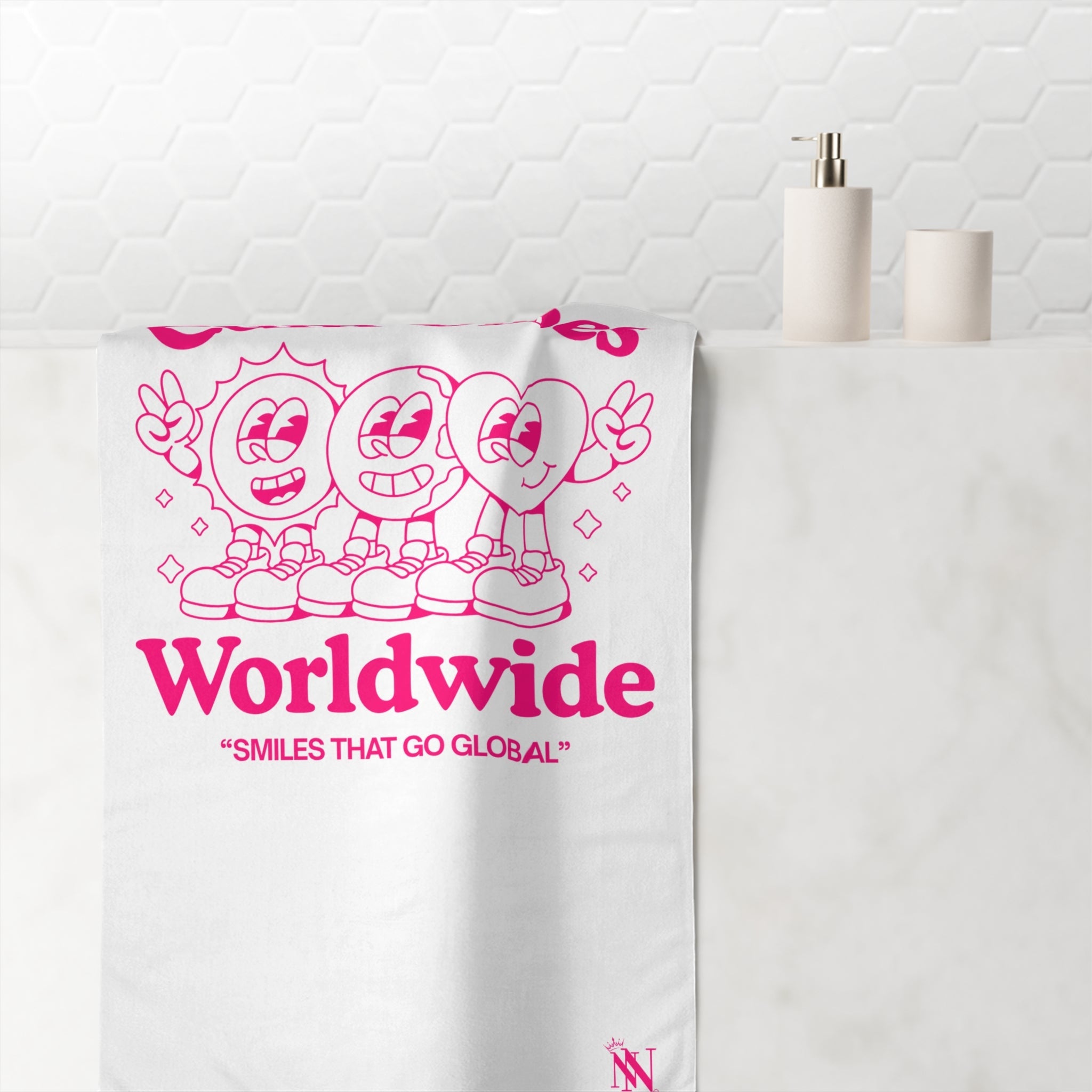 Cum Vibes Worldwide | Mix & Match XL Fun-Flirty Lovers’ Towels