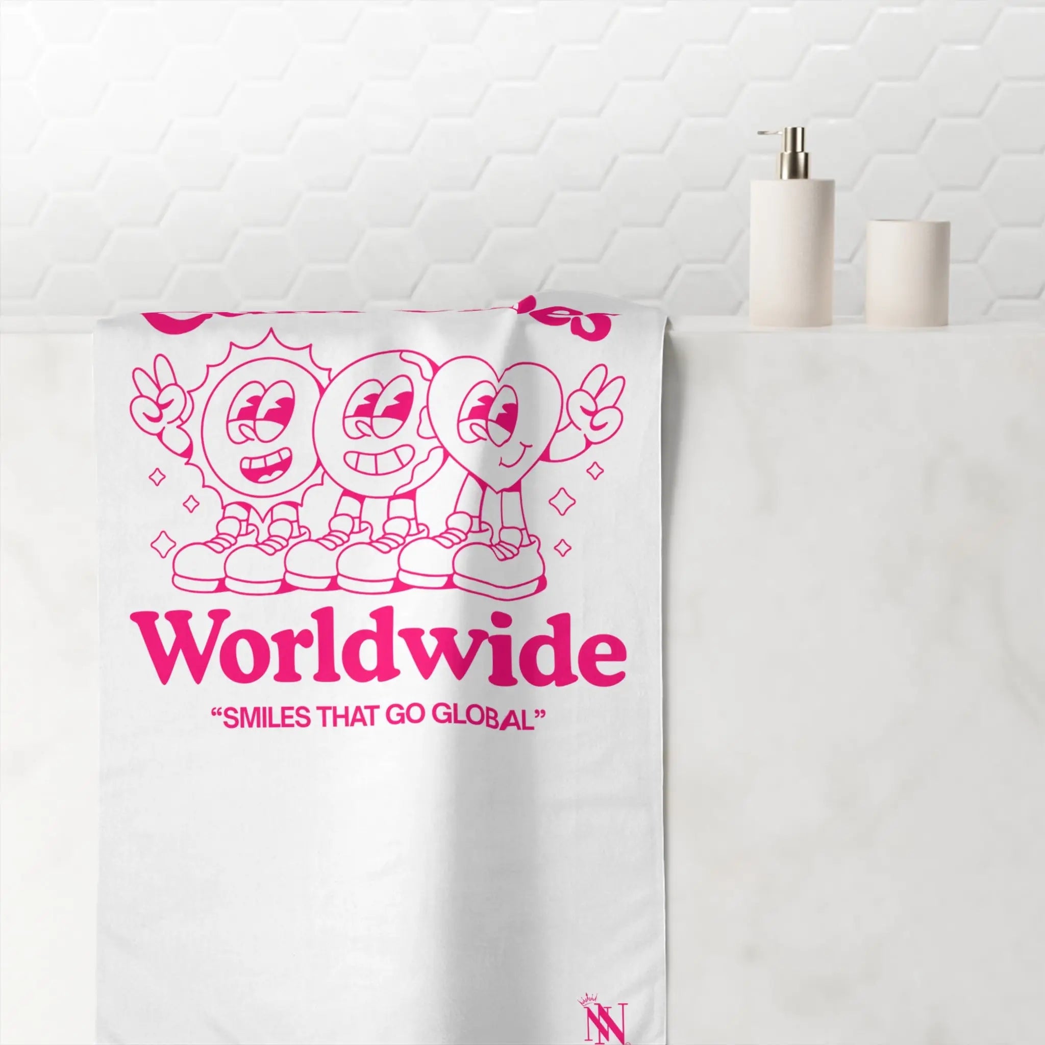 Cum Vibes Worldwide | Mix & Match XL Fun-Flirty Lovers’ Towels