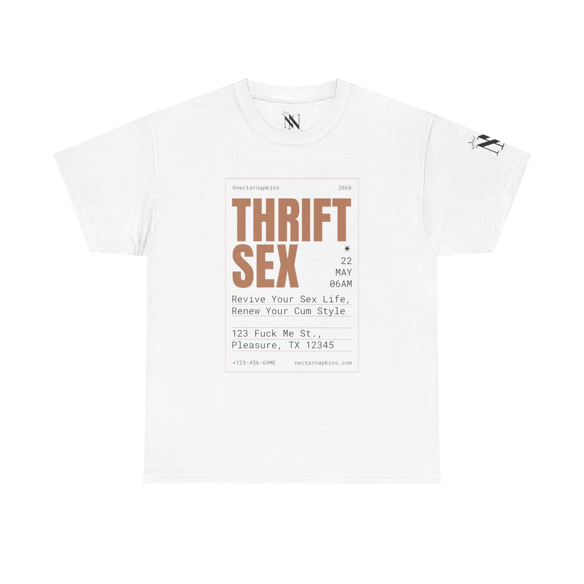 Thrift Sex | Mix & Match 100% Cotton Unisex Fun-Flirty Lovers’ Tees
