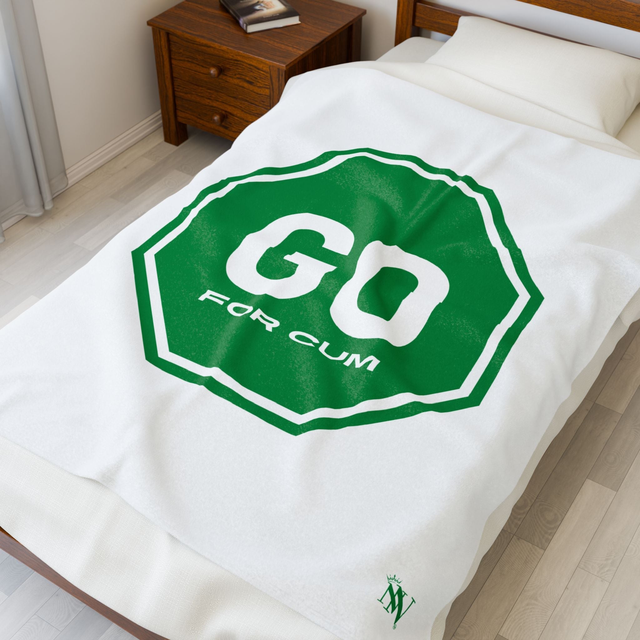Go For Cum Sign | Mix & Match Fun-Flirty Lovers’ Blankets