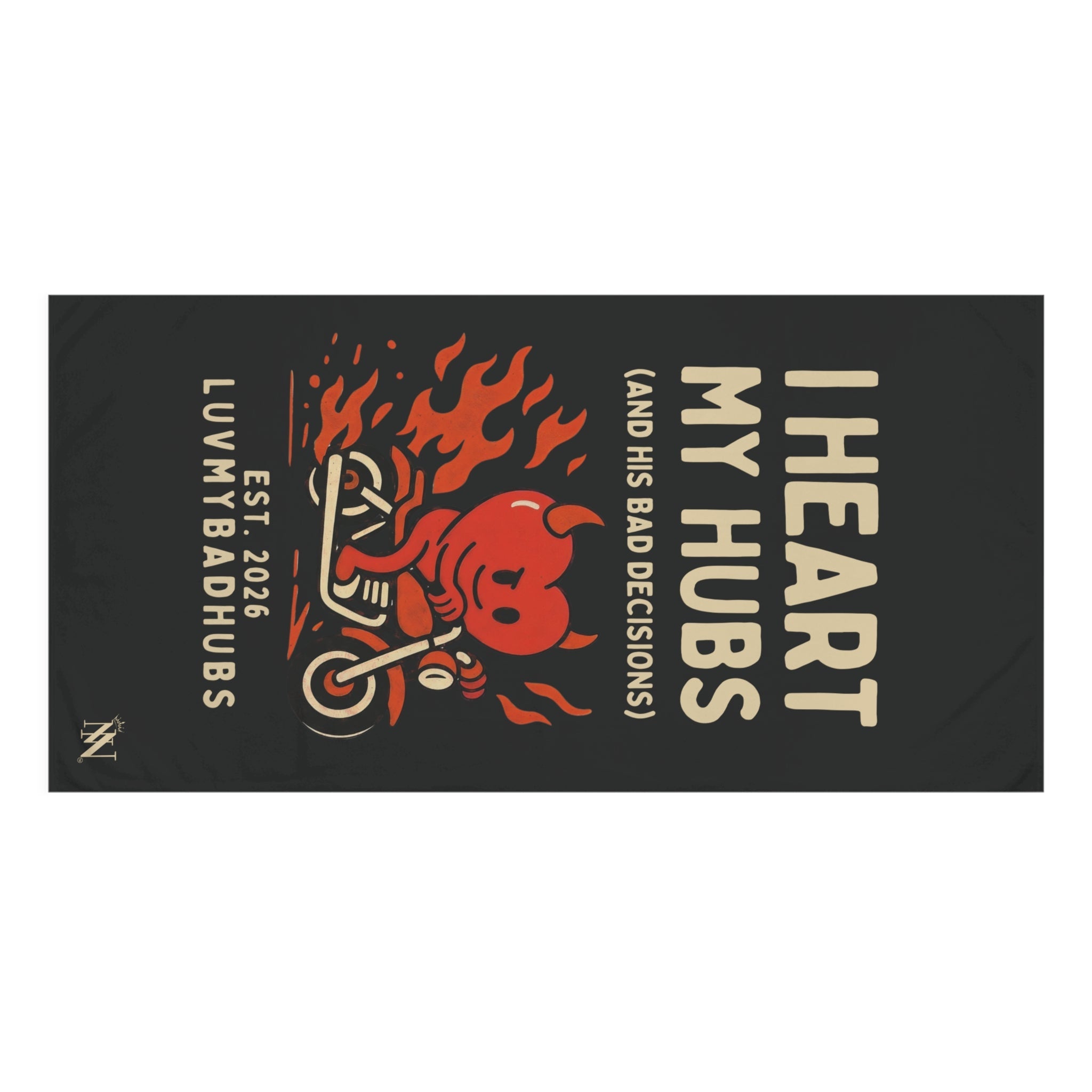 I Heart My Hubs | Mix & Match XL Fun-Flirty Lovers’ Towels