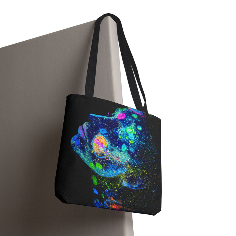 She Glows Blacklight Graphic | Mix & Match Fun-Flirty Lovers’ Totes