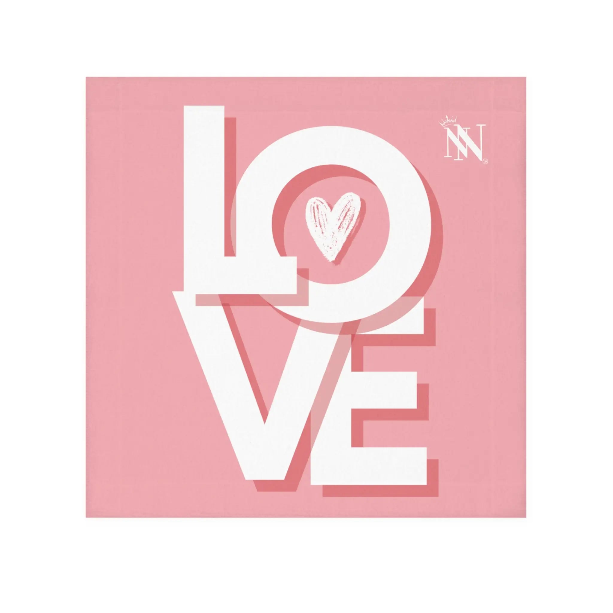 Block Letter Love Heart Cum Rag
