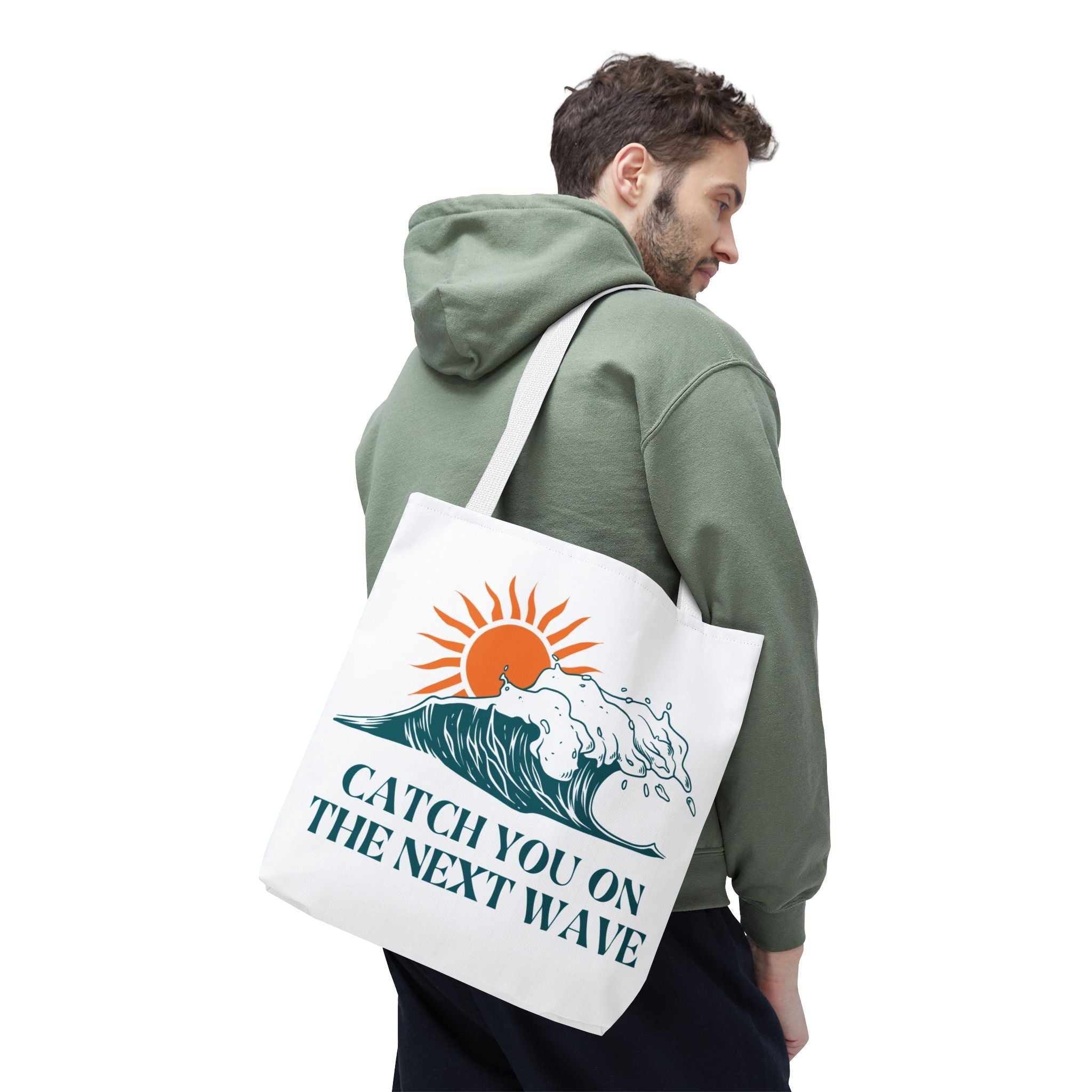Catch You on the Next Wave Fun Everyday Cute Tote Bag