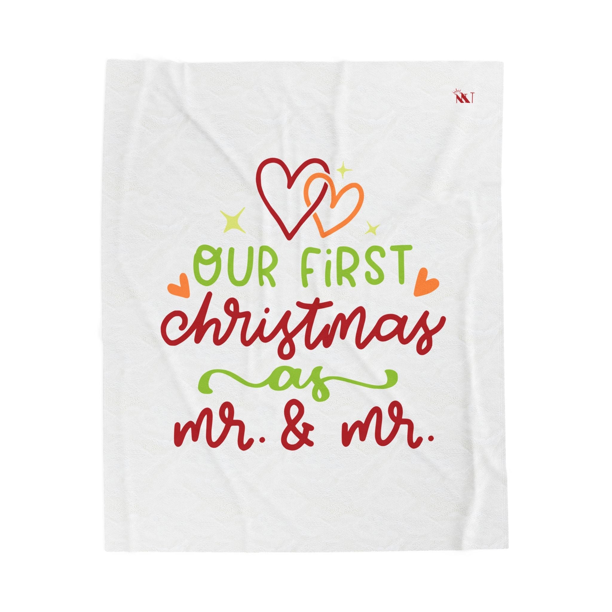 Our First Christmas as Mr. & Mr. | Mix & Match Fun-Flirty Lovers’ Blankets