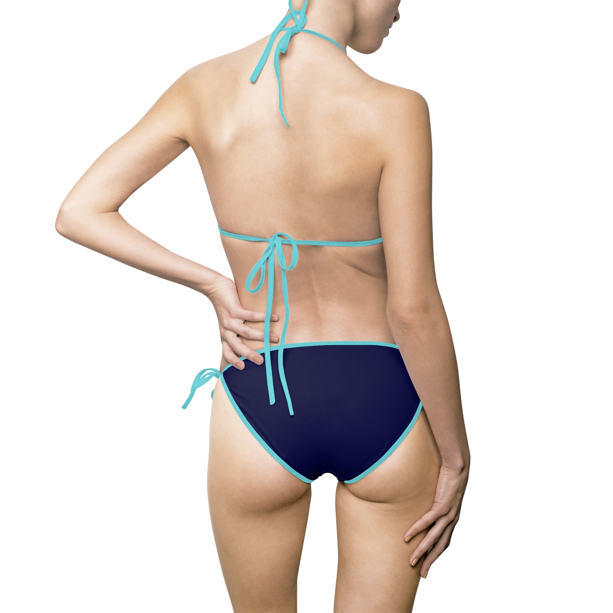 Navy Blue Strappy | Mix & Match Fun-Flirty Lovers’ String Bikinis