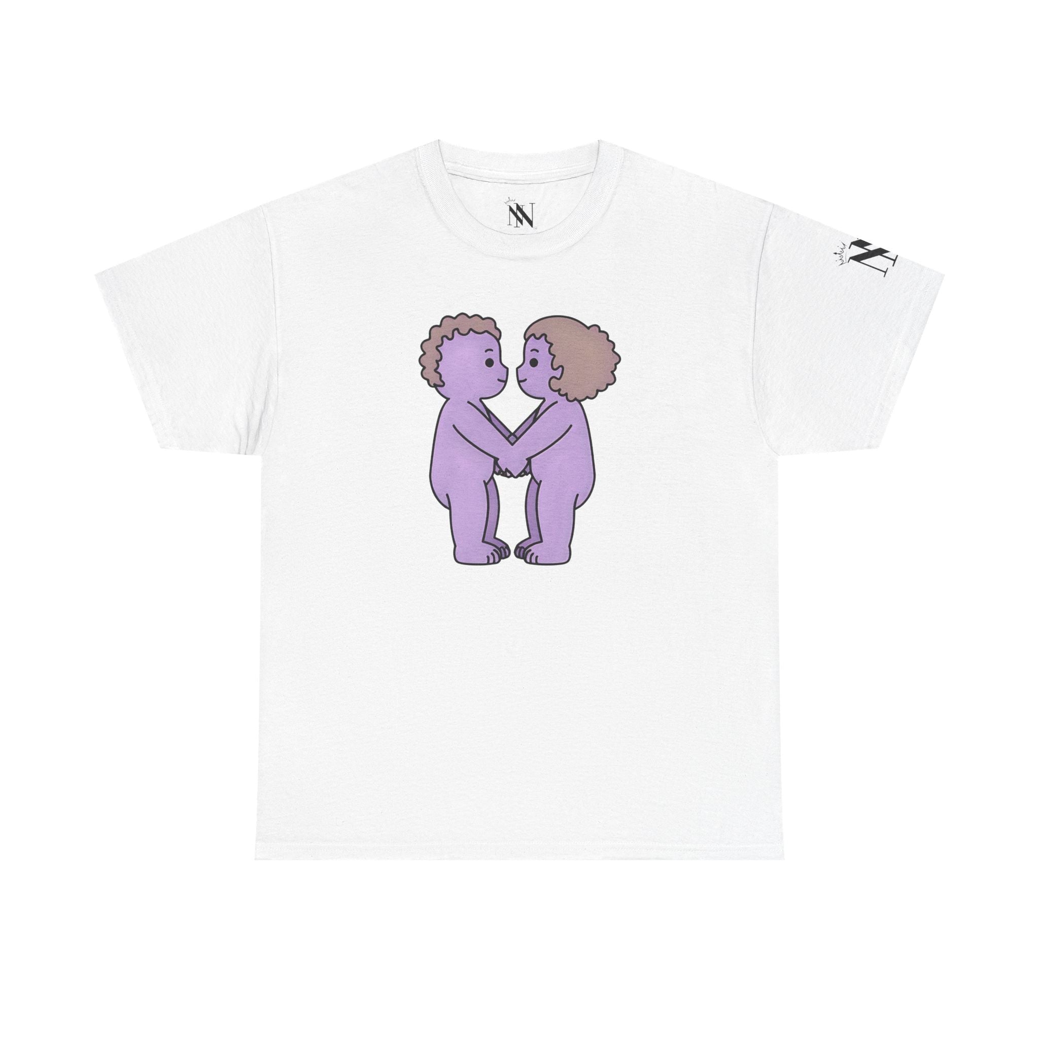 Naked Couple Emoji | Mix & Match Cotton Unisex Fun-Flirty Lovers’ T-Shirts