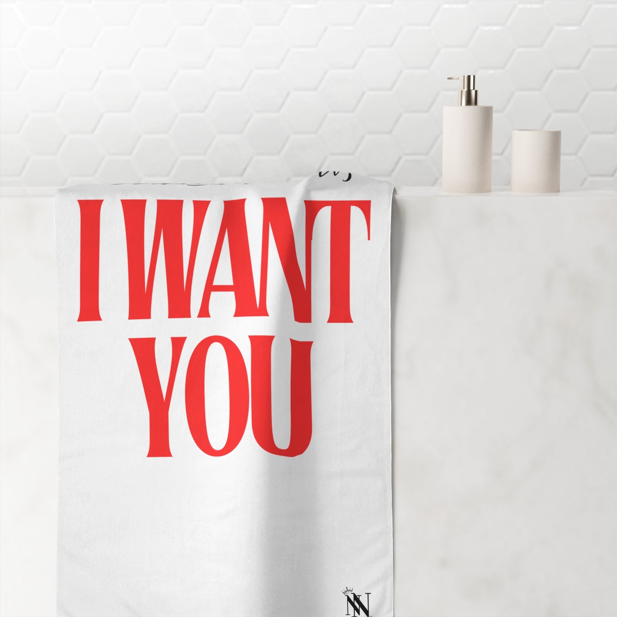 Today’s News I Want You | Mix & Match XL Fun-Flirty Lovers’ Towels