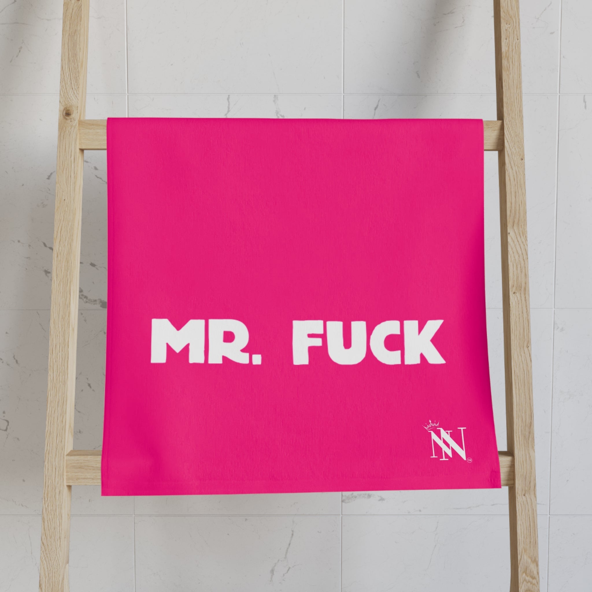 Mr. Mrs. Fuck Shareable Sides Signature Pink Cum Towel