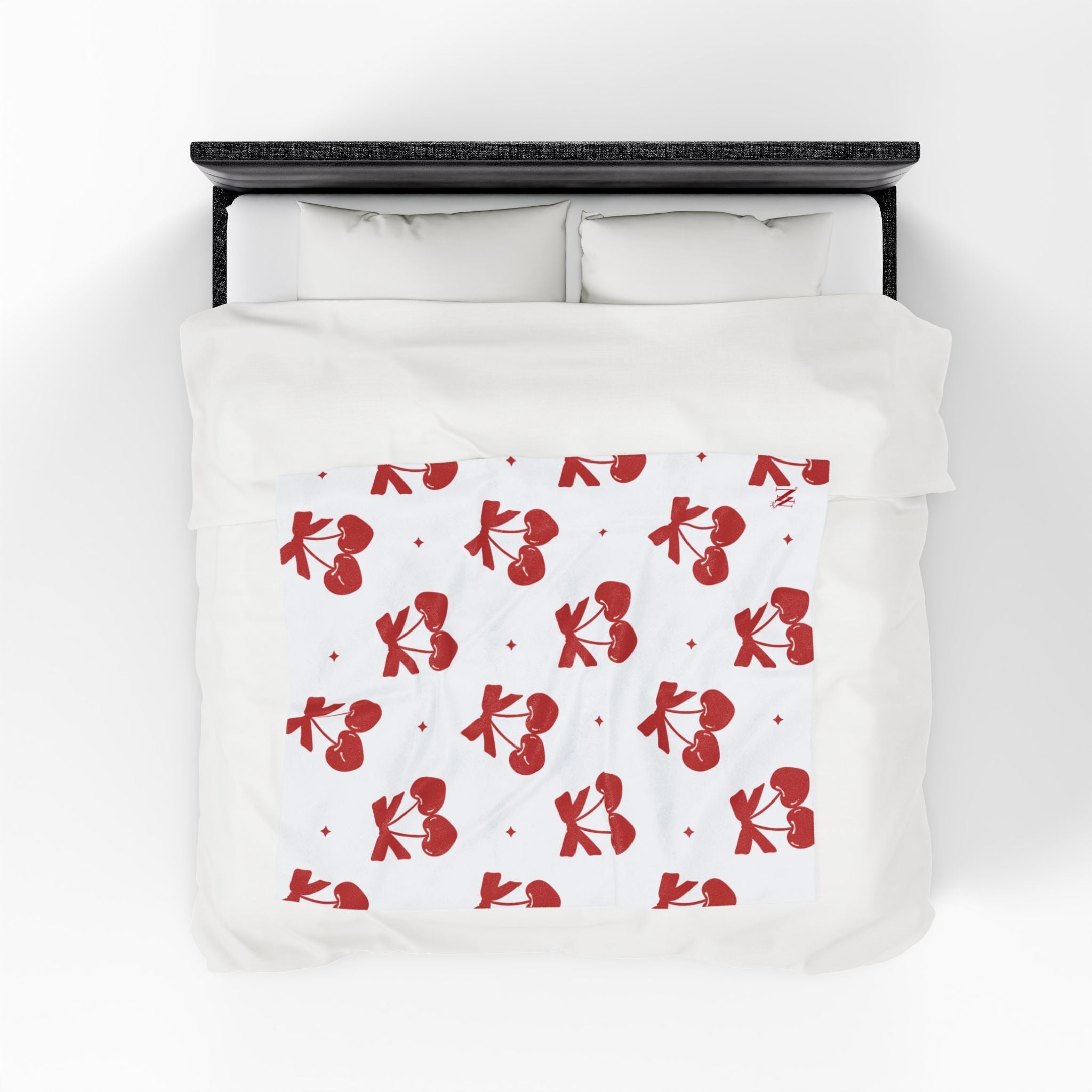 Cherry Hearts Pattern | Mix & Match Soft Fun-Flirty Lovers’ Blankets