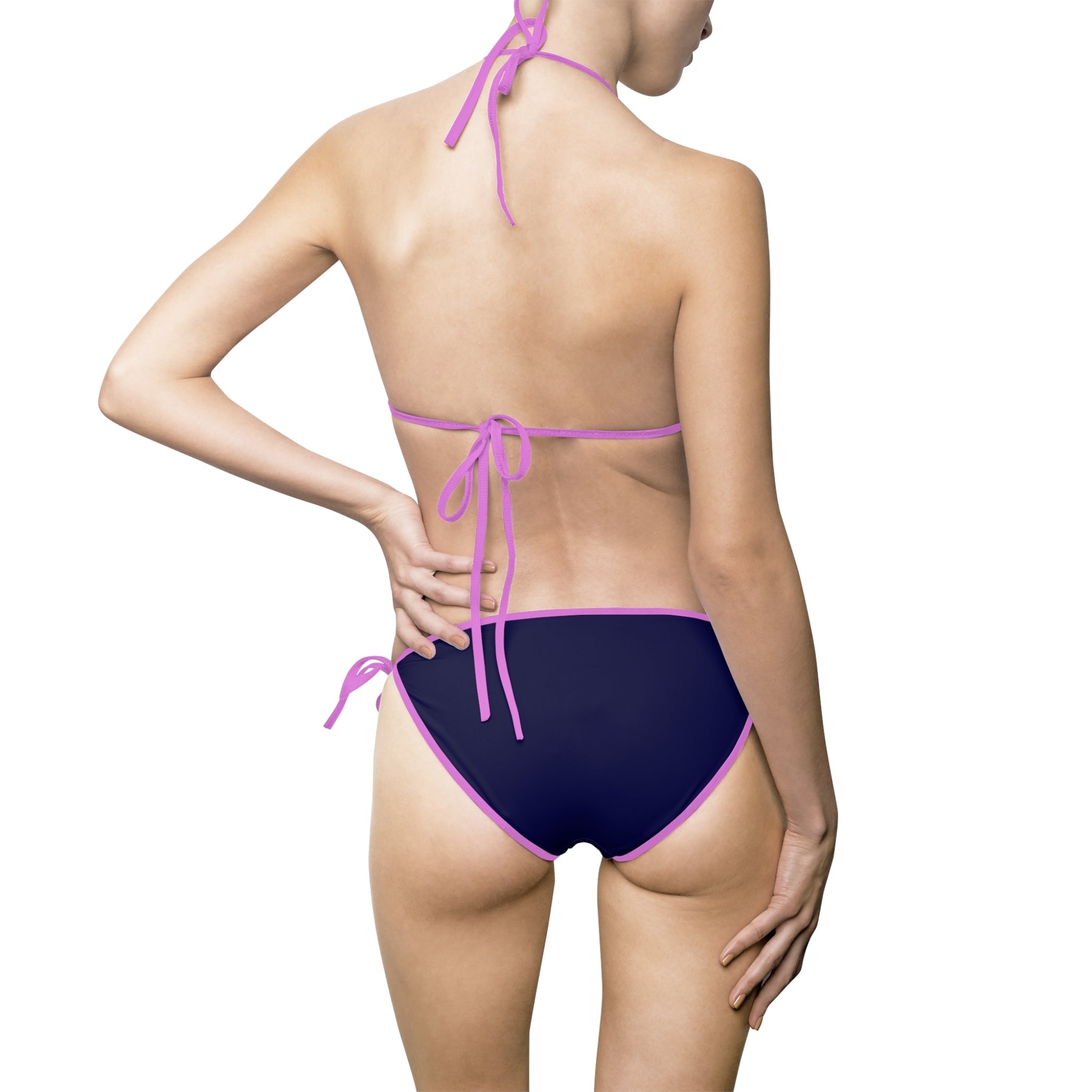 Navy Blue Strappy | Mix & Match Fun-Flirty Lovers’ String Bikinis