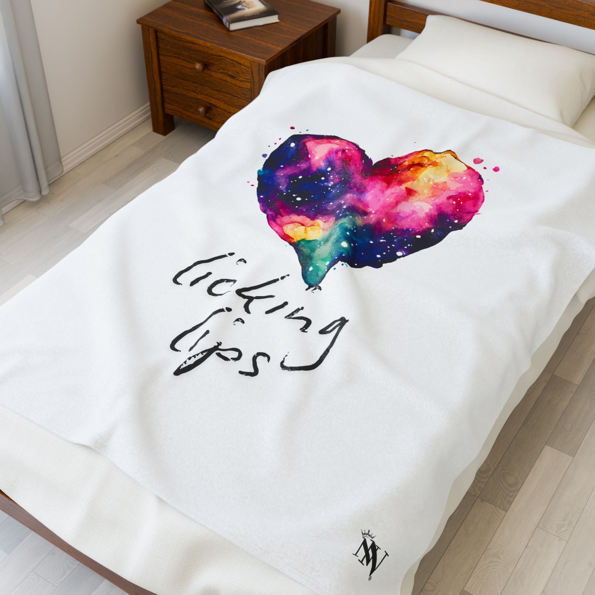Love Licking Lips | Mix & Match Velveteen Fun-Flirty Lovers’ Blankets
