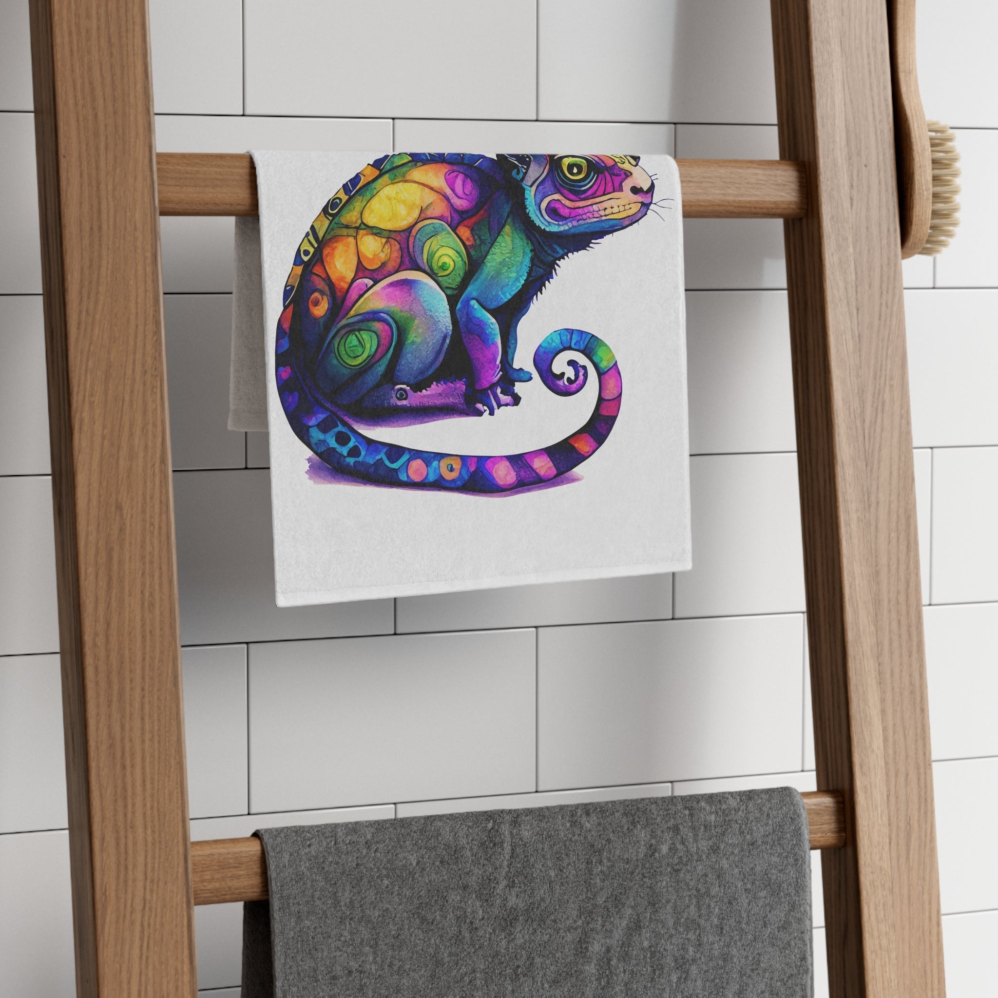 Colorful Love Chameleon | Mix & Match Soft Fun-Flirty Lovers’ Towels