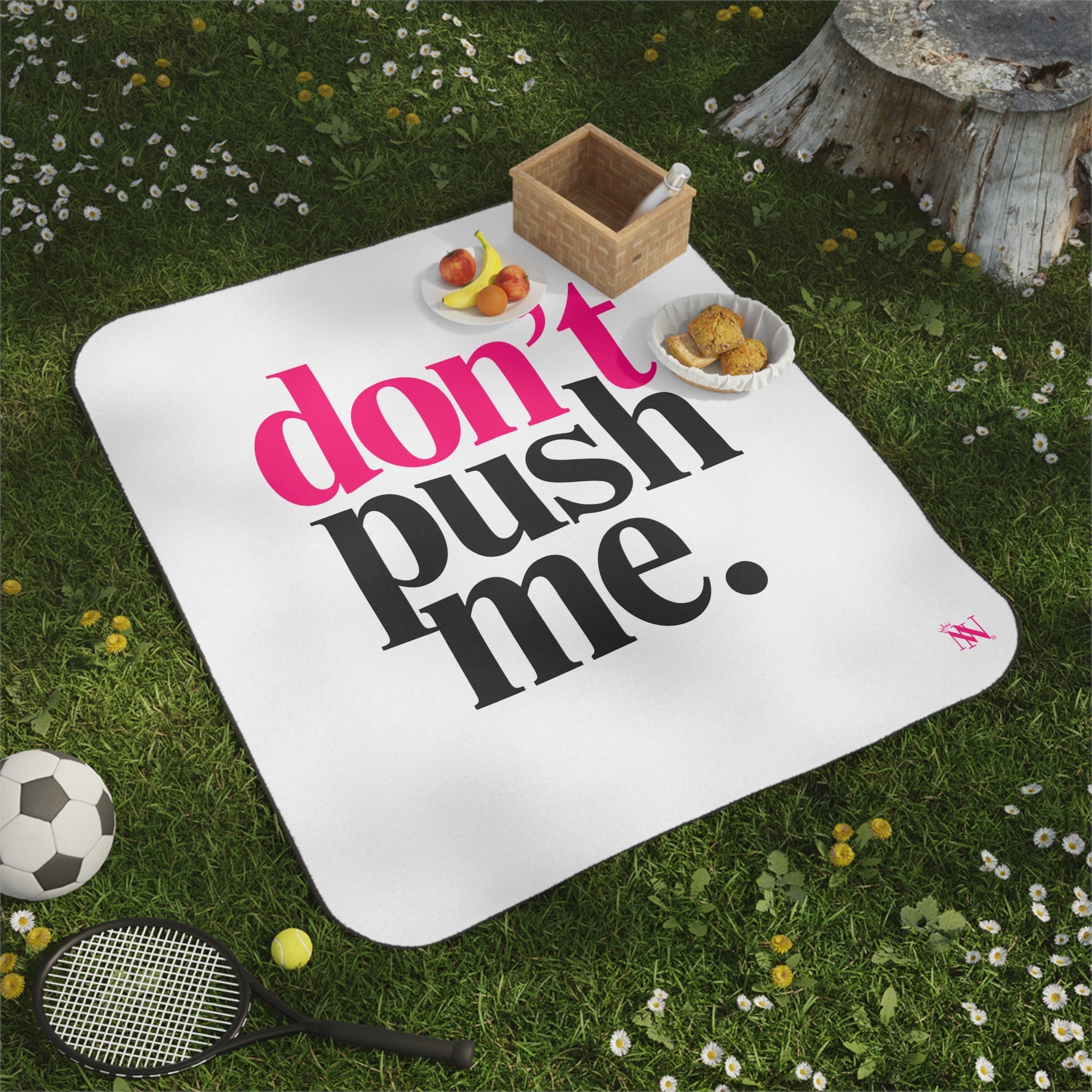 Don’t Push Me | Mix Match Fun-Flirty Lovers’ Water-Resistant Blankets