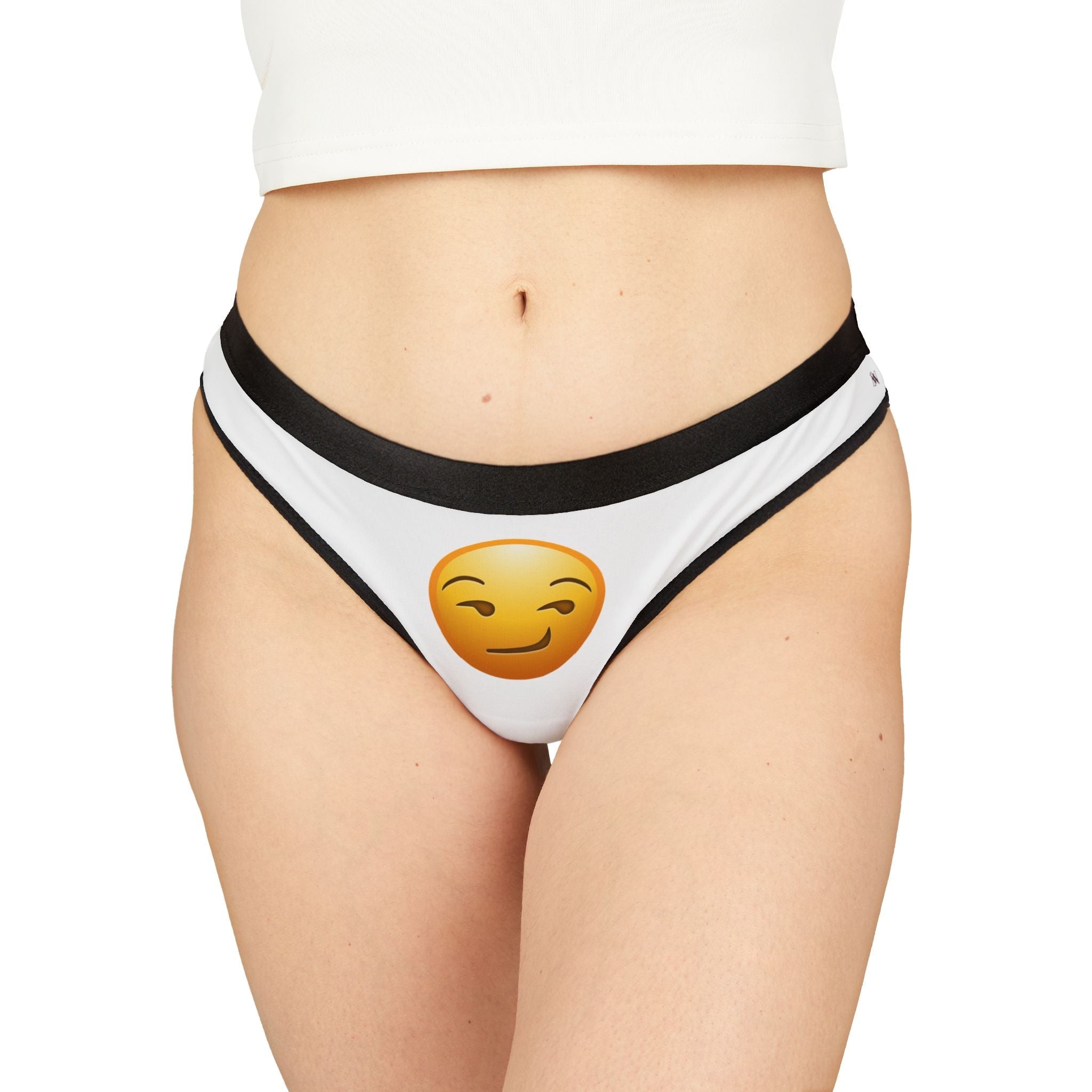 Smirking Face Emoji | Mix & Match Women’s Fun-Flirty Lovers’ Thongs