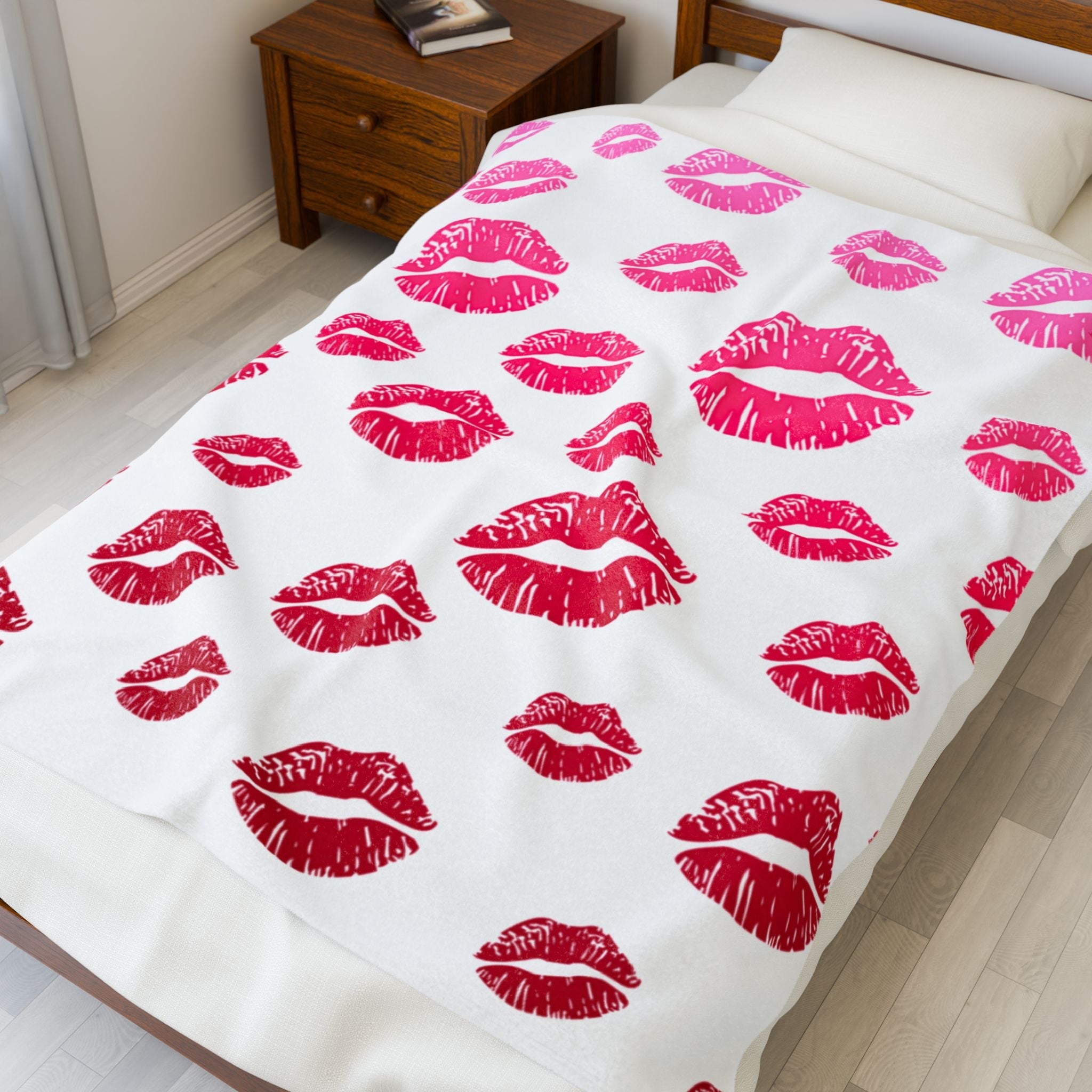 Ombre Kiss Pattern | Mix & Match Soft Fun-Flirty Lovers’ Blankets