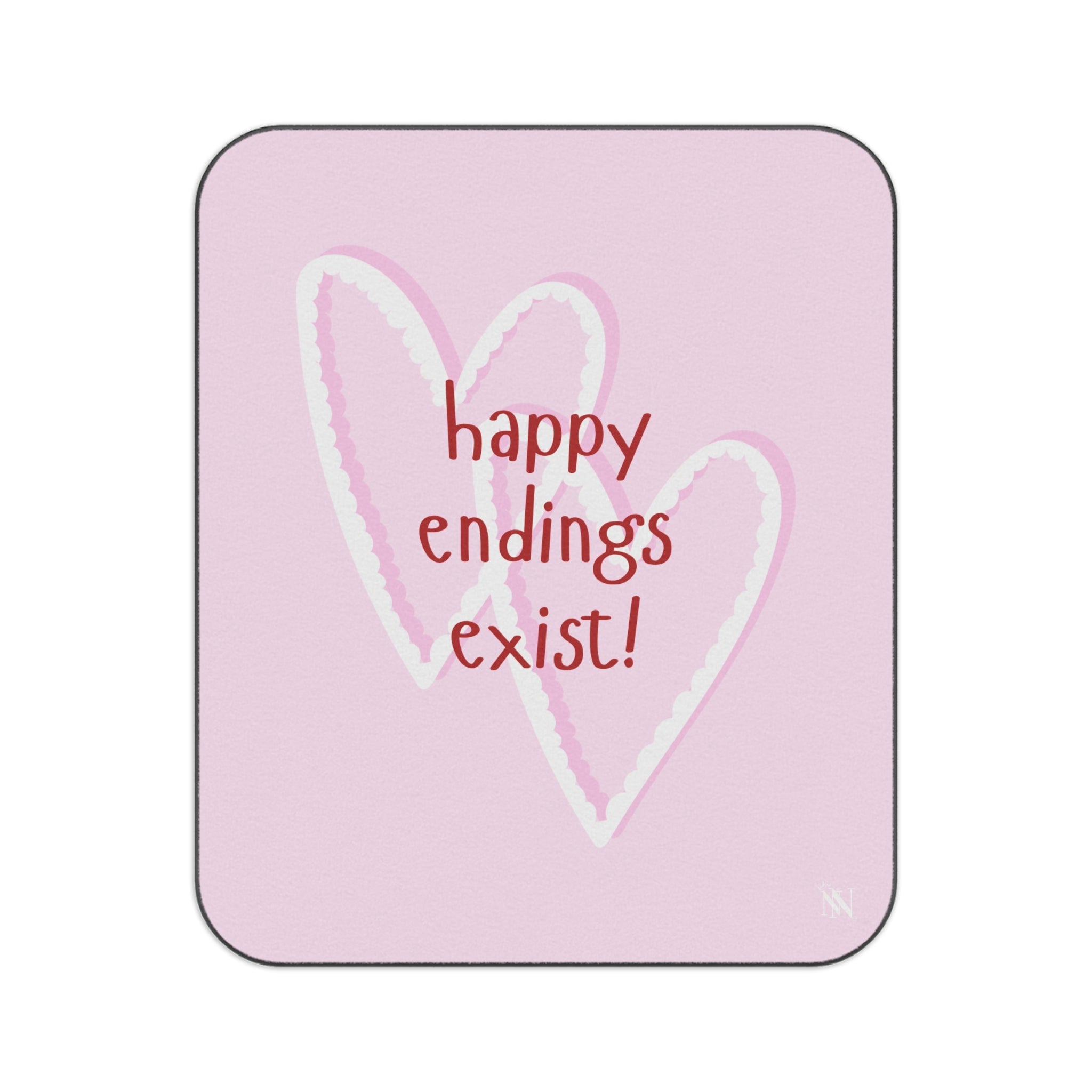 Happy Endings Exist! Two Hearts | Mix Match Fun-Flirty Lovers’ Water-Resistant Blankets