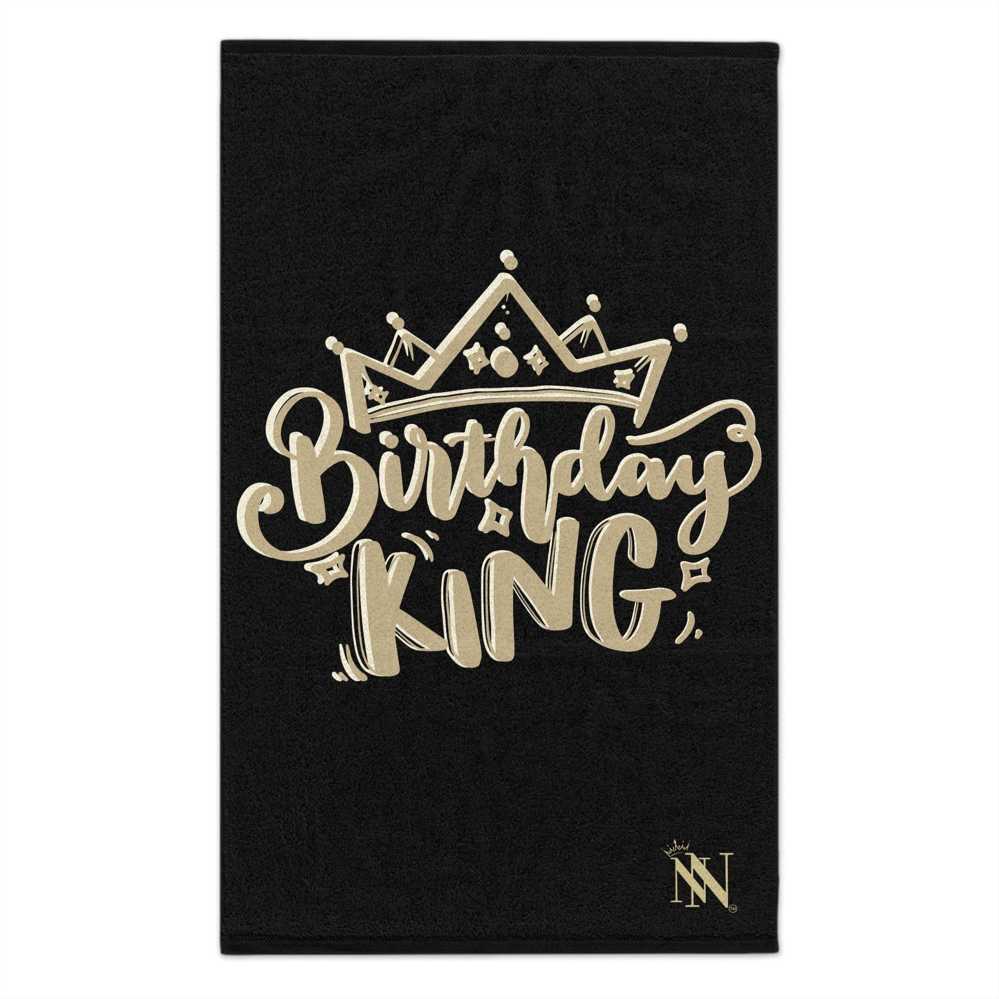 Gold Crown Birthday King | Mix & Match Soft Fun-Flirty Lovers’ Towels