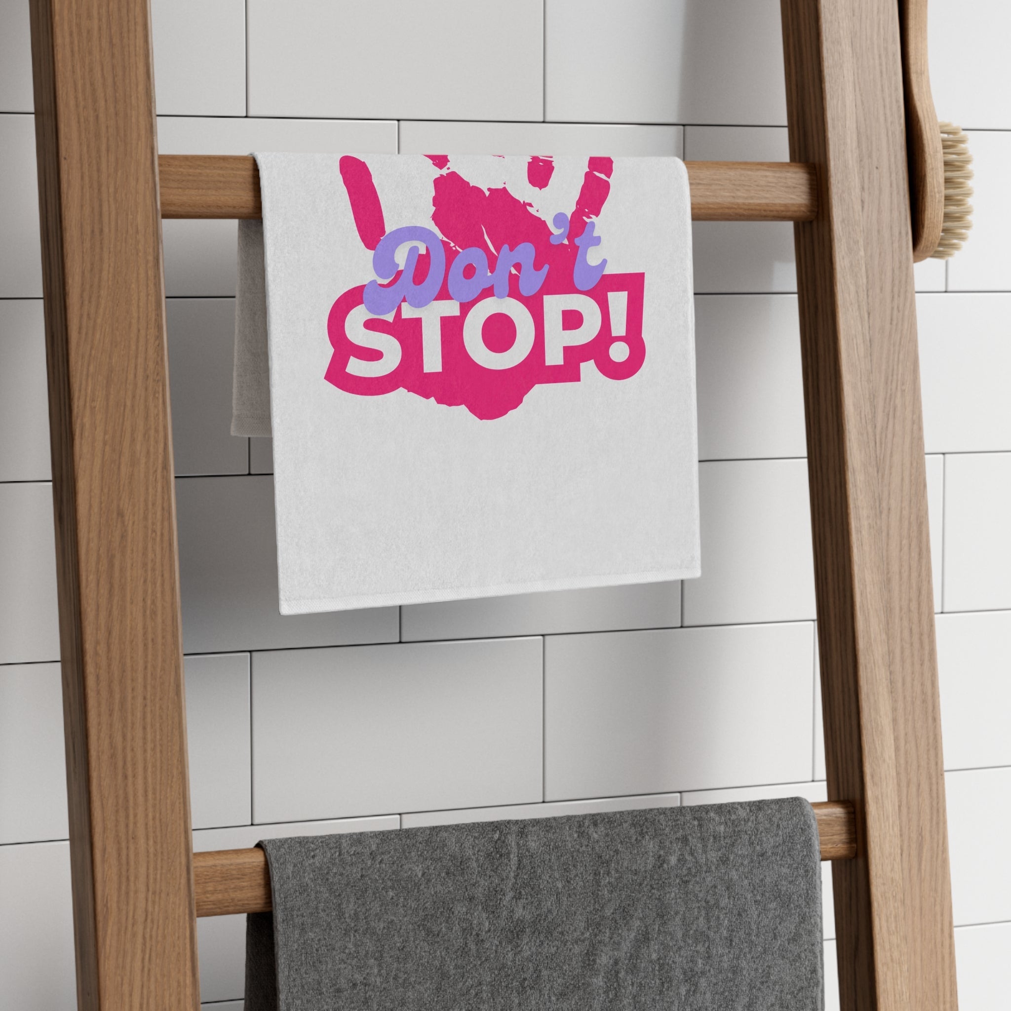Don’t Stop! Handprint | Mix & Match Soft Fun-Flirty Lovers’ Towels