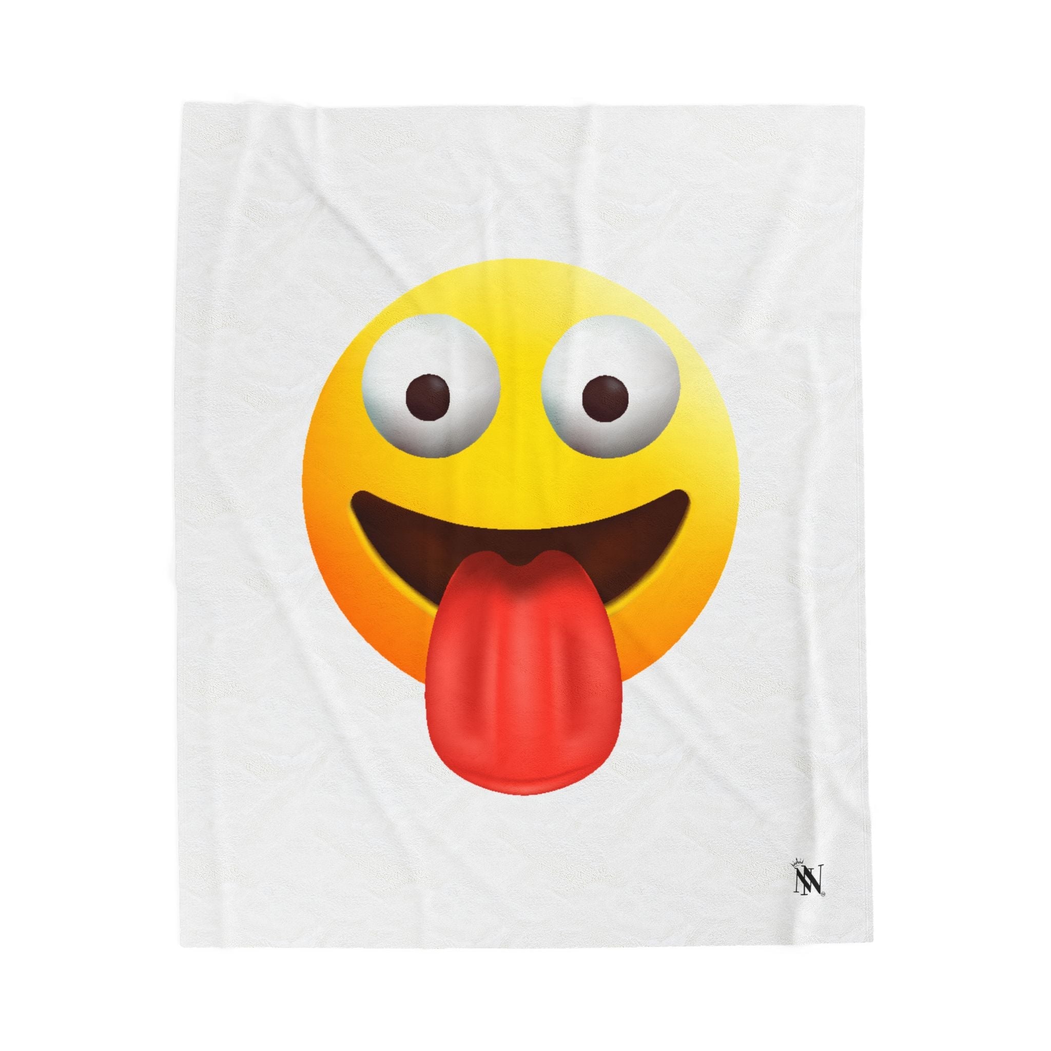 Licker Emoji | Mix & Match Velveteen Fun-Flirty Lovers’ Blankets